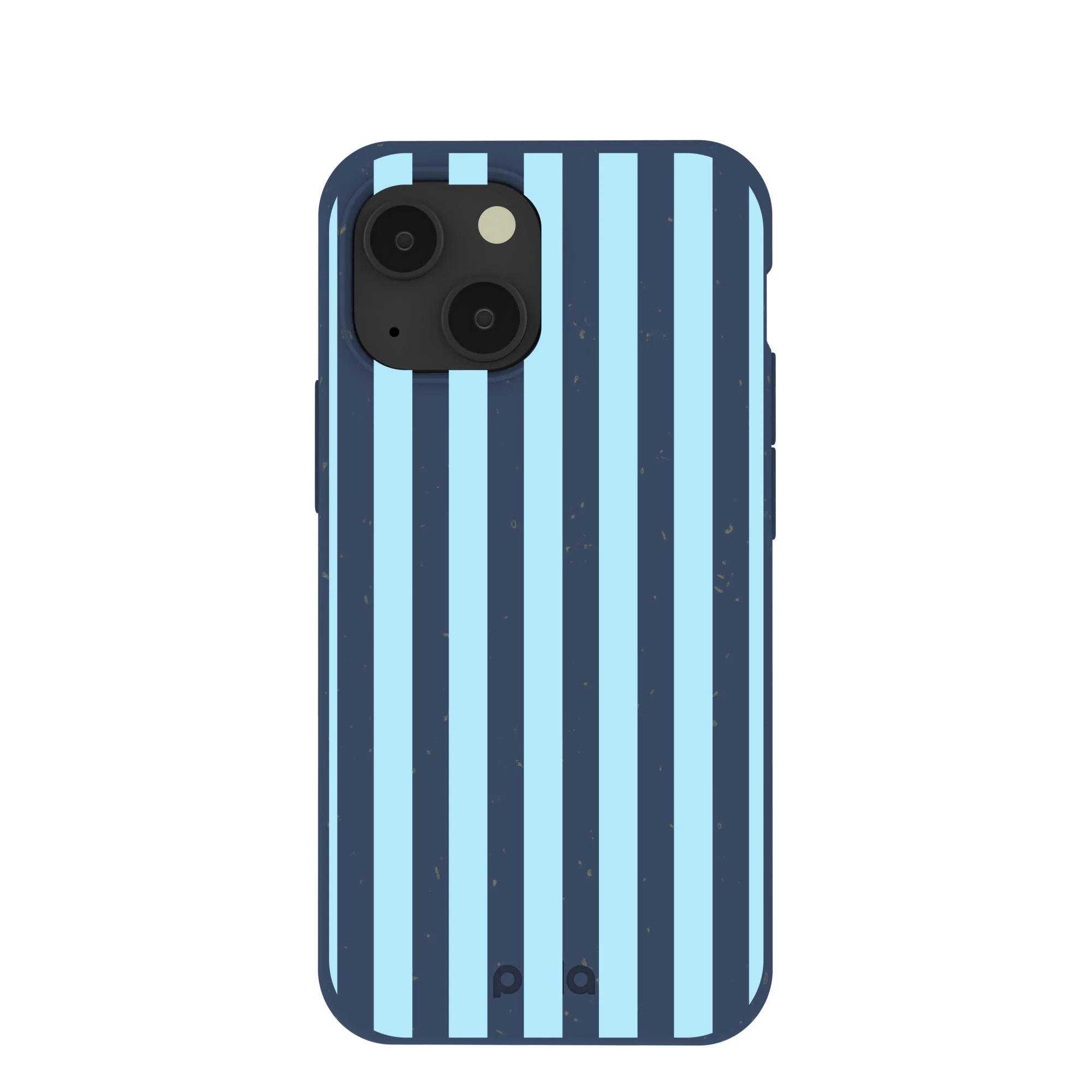 Navy Blue Baby Blue Stripes iPhone 13 Mini Case