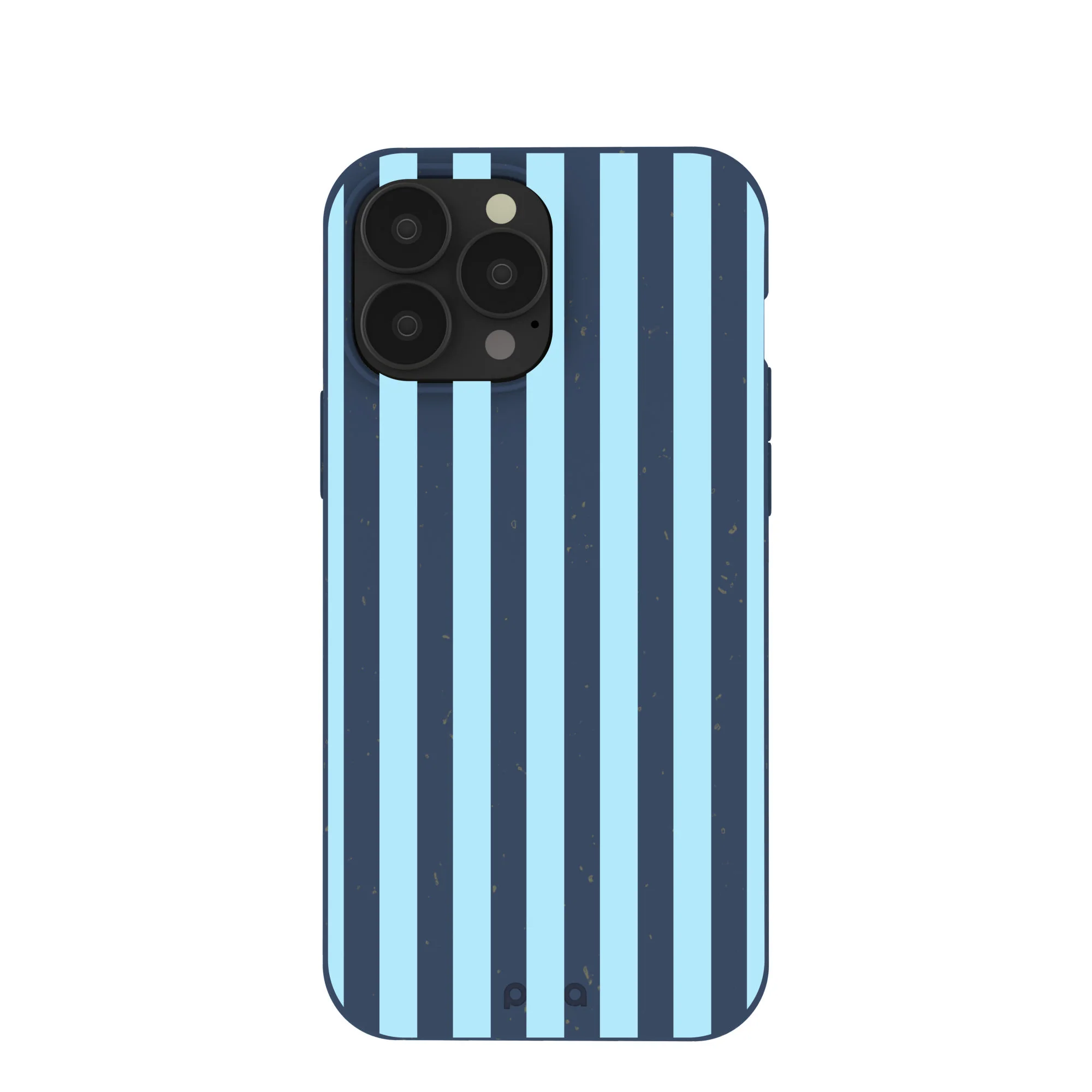 Navy Blue Baby Blue Stripes iPhone 13 Pro Max Case