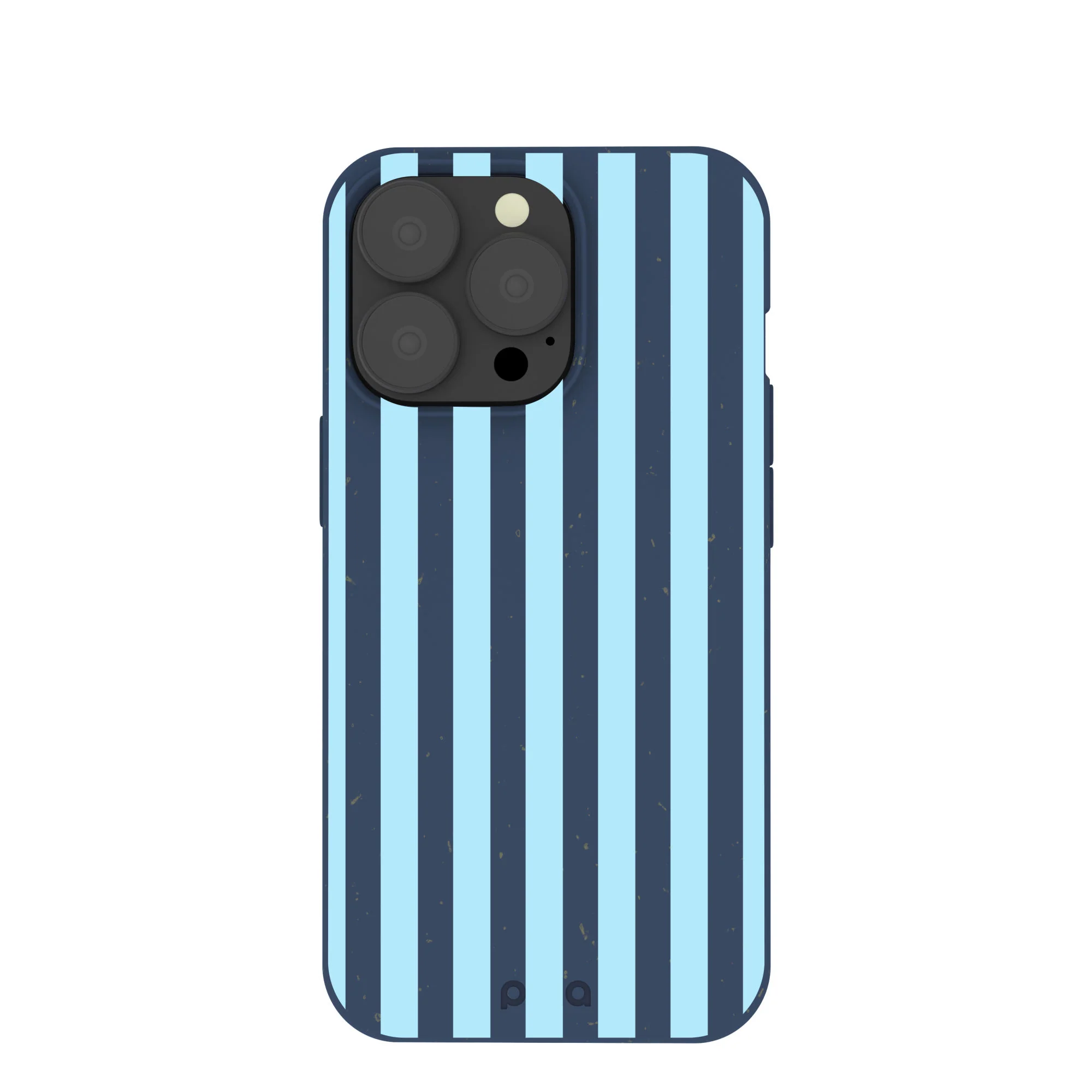 Navy Blue Baby Blue Stripes iPhone 13 Pro Case
