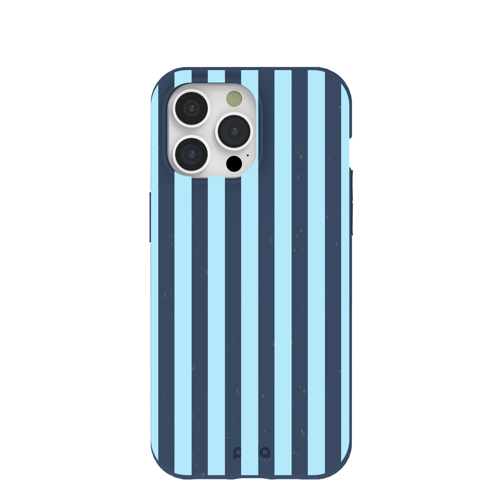 Navy Blue Baby Blue Stripes iPhone 15 Pro Max Case