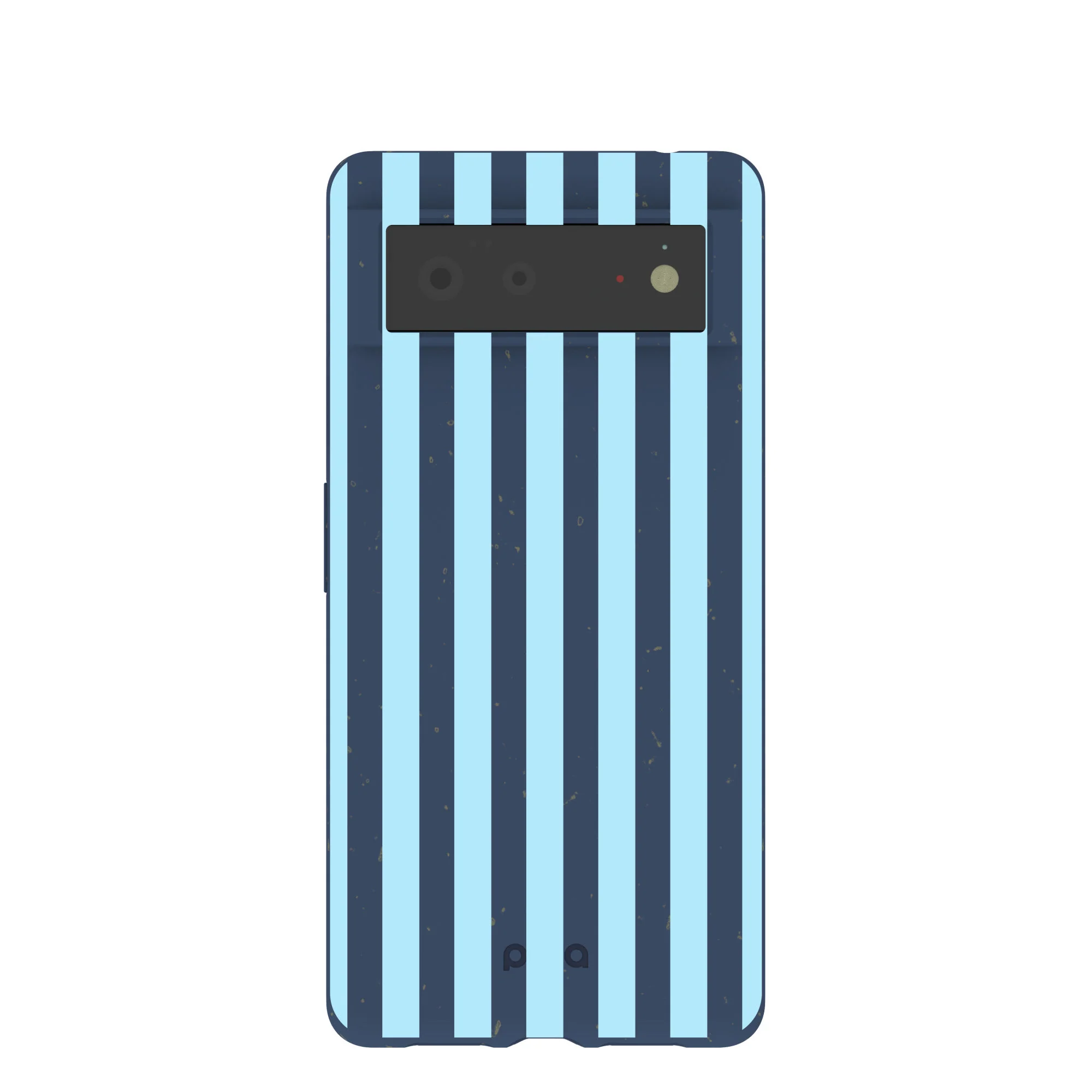 Navy Blue Baby Blue Stripes Google Pixel 6 Case