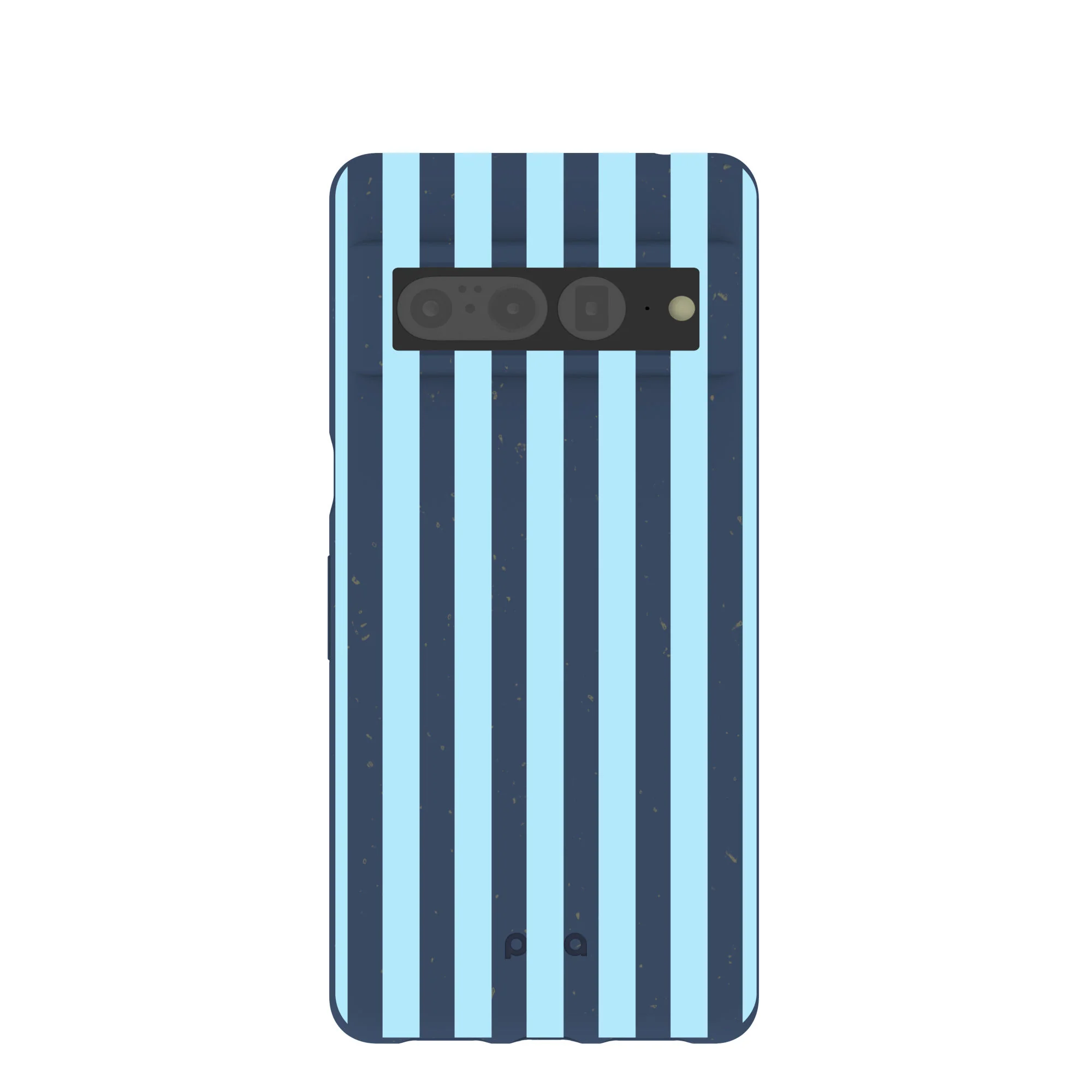 Navy Blue Baby Blue Stripes Google Pixel 7 Pro Case
