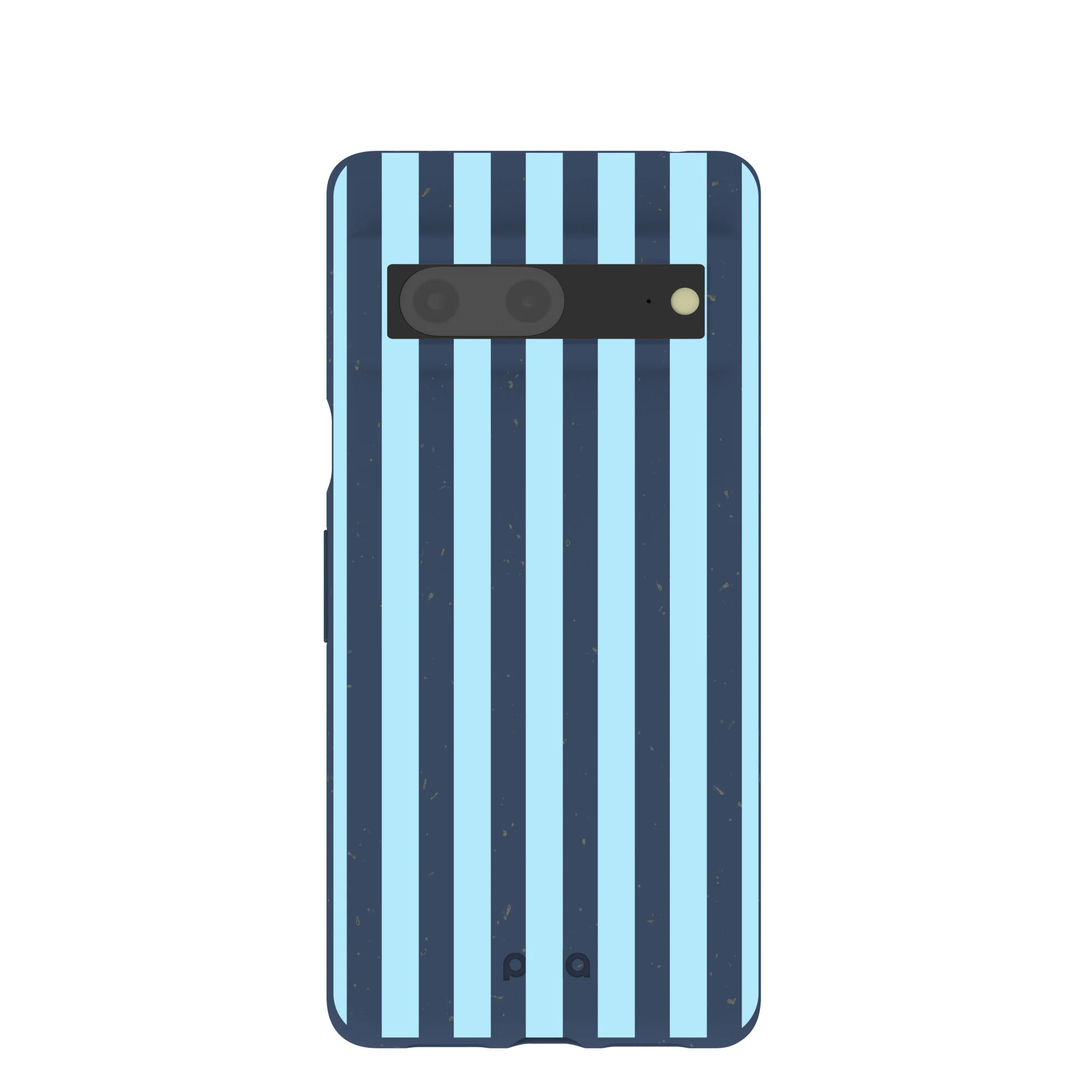 Navy Blue Baby Blue Stripes Google Pixel 7 Case