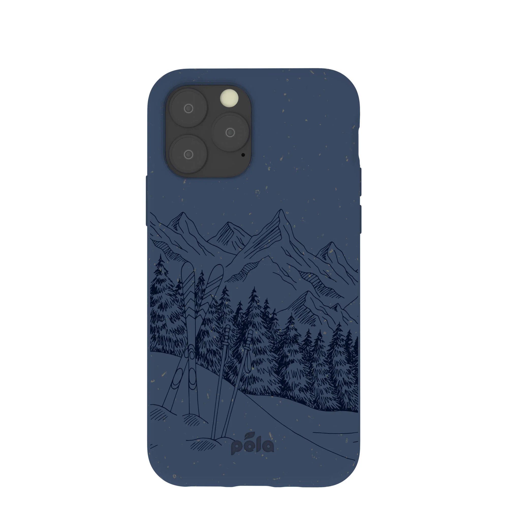 Navy Blue Backcountry Ski iPhone 11 Pro Case