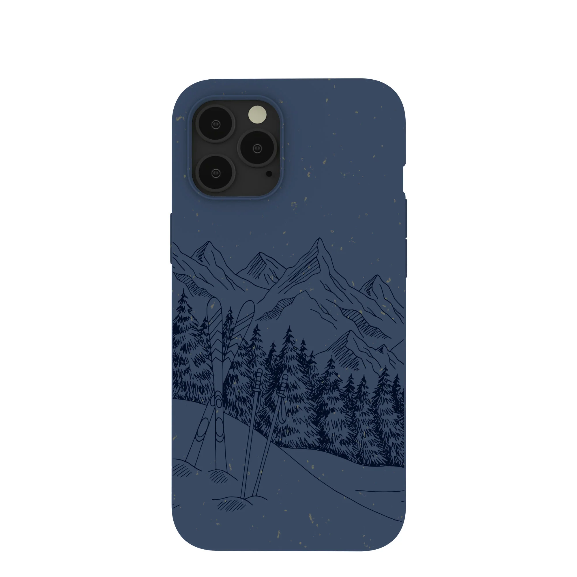 Navy Blue Backcountry Ski iPhone 12 Pro Max Case