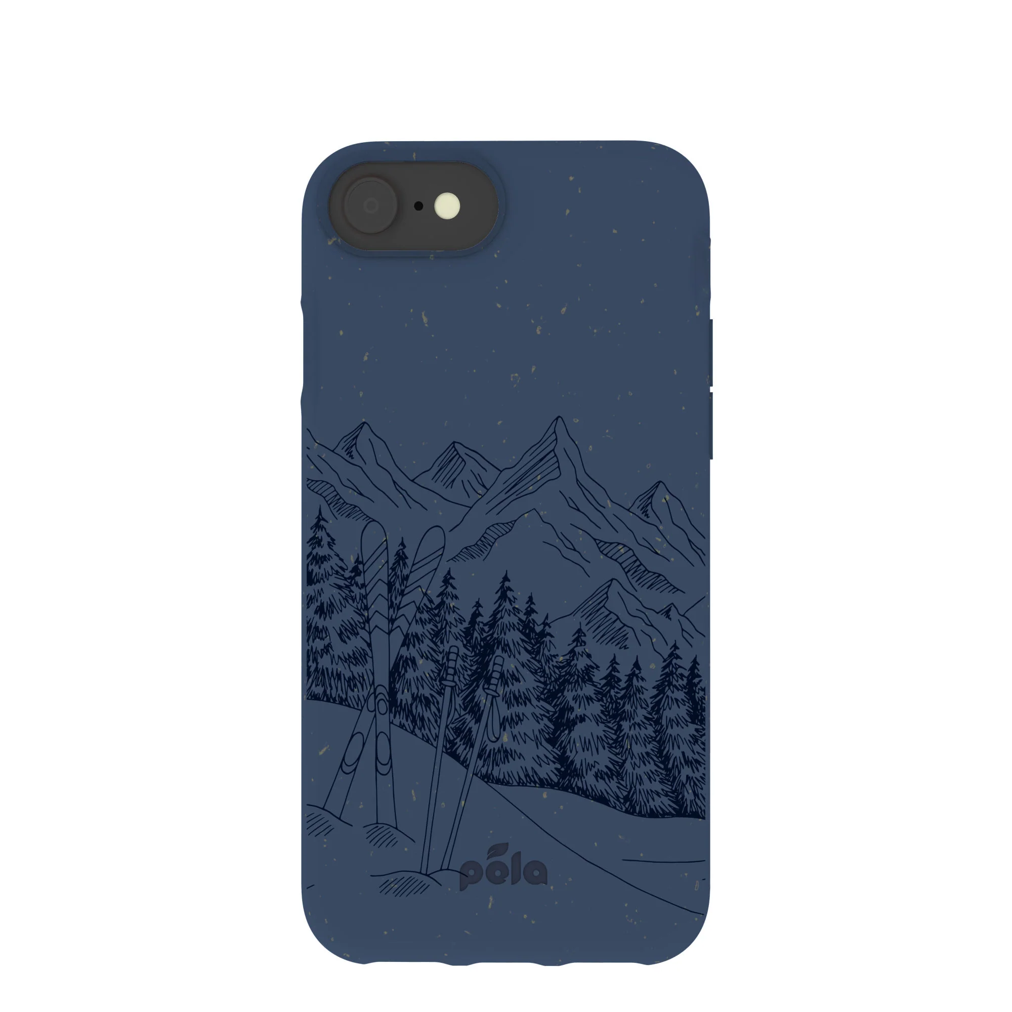Navy Blue Backcountry Ski iPhone 6/6s/7/8/SE Case