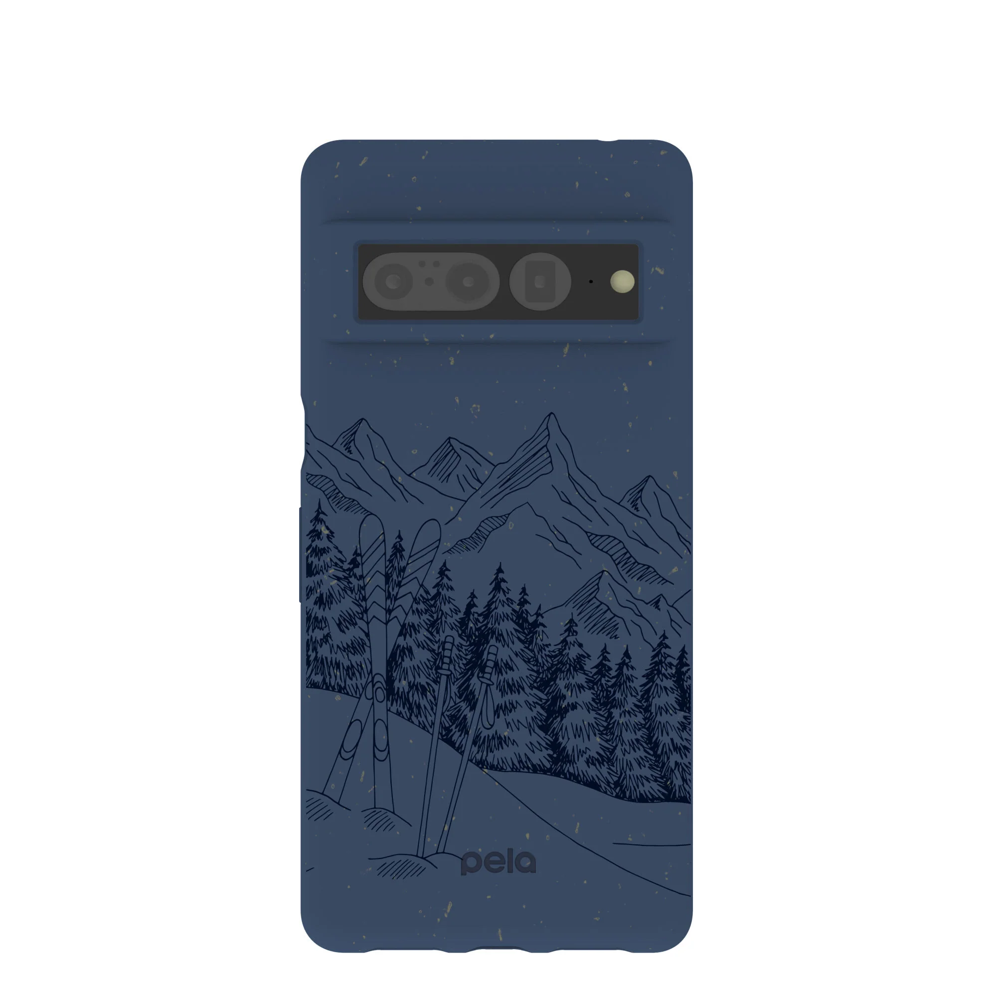 Navy Blue Backcountry Ski Google Pixel 7 Pro Case