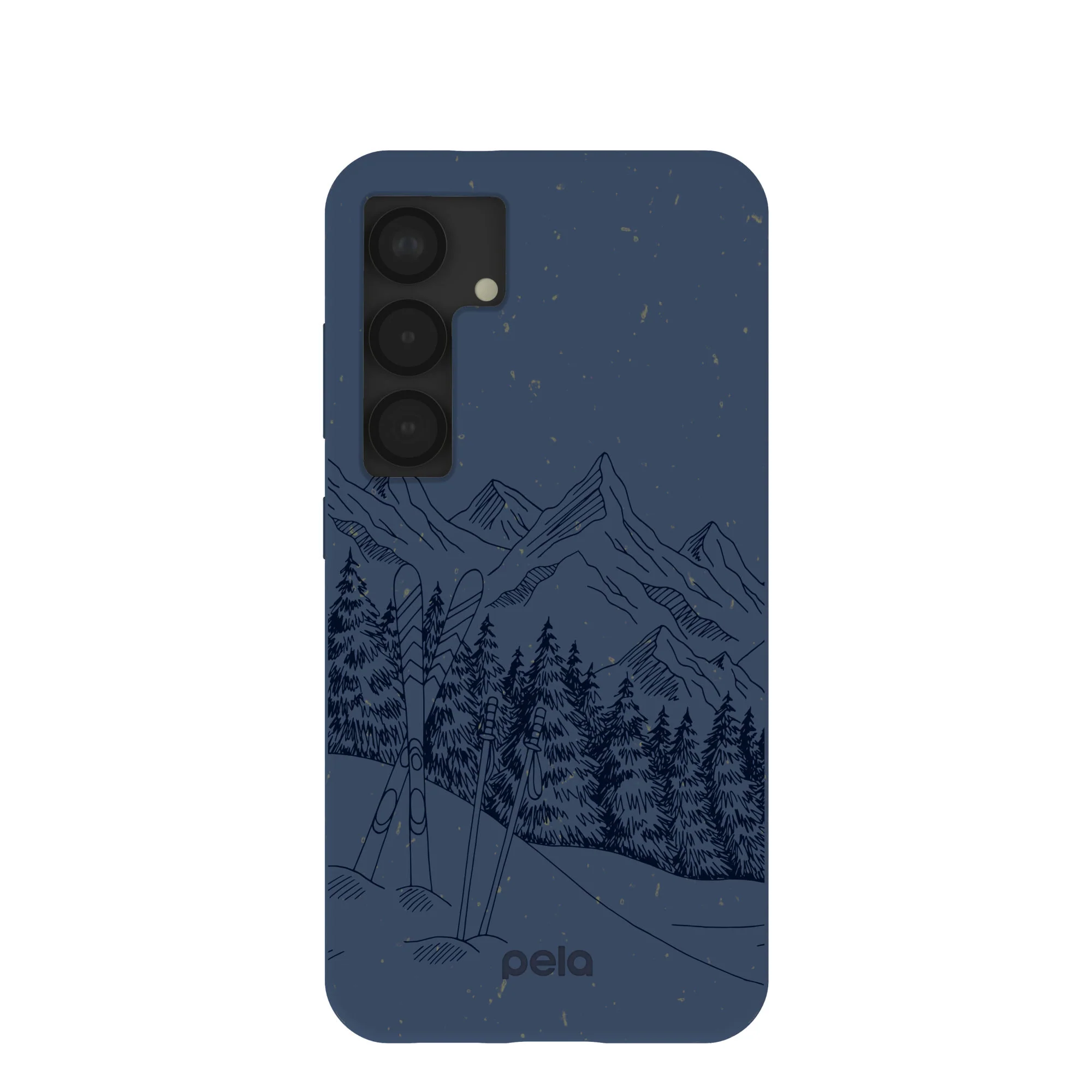 Navy Blue Backcountry Ski Samsung Galaxy S25 Case