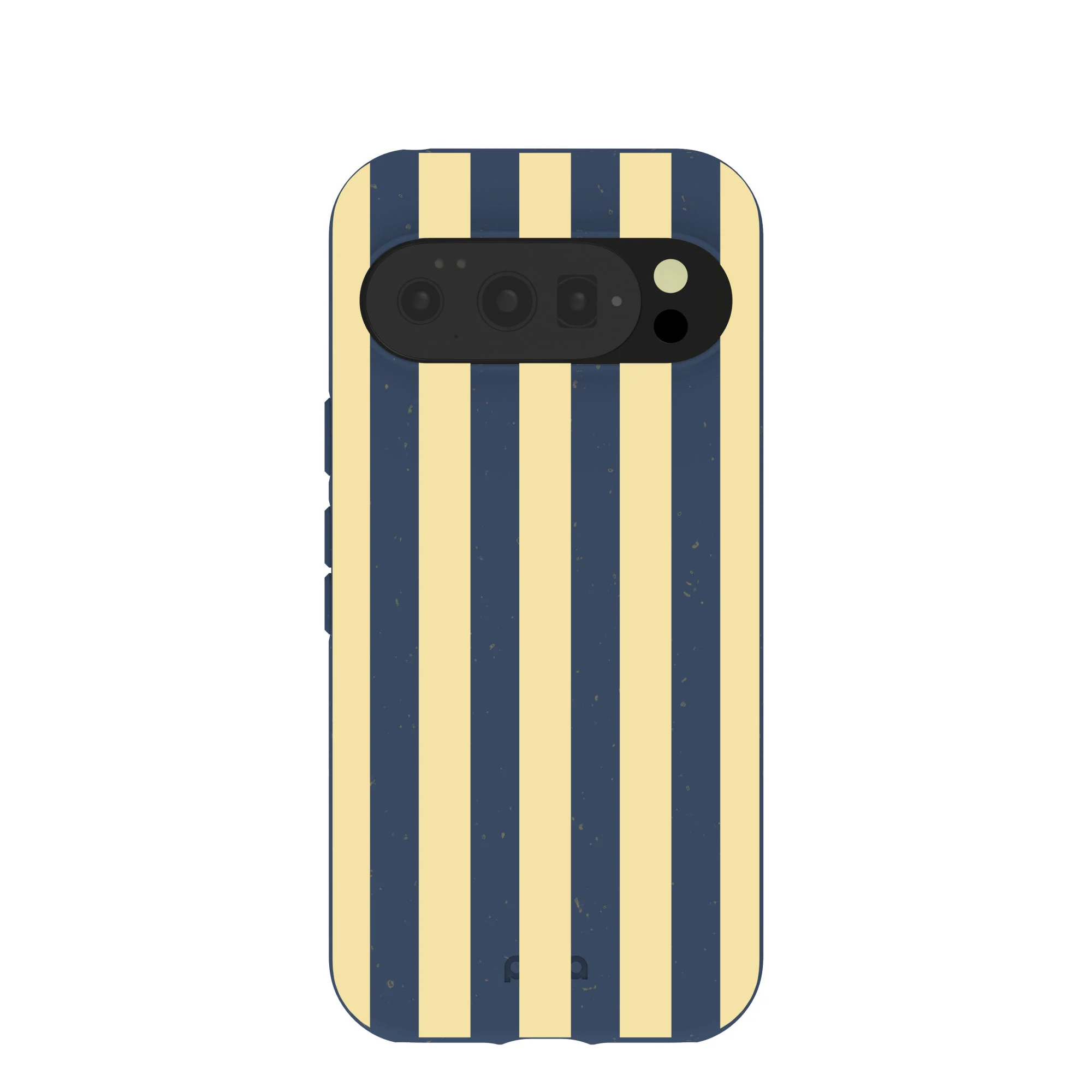 Navy Blue Butter Yellow Stripes Google Pixel 10/10 Pro Case