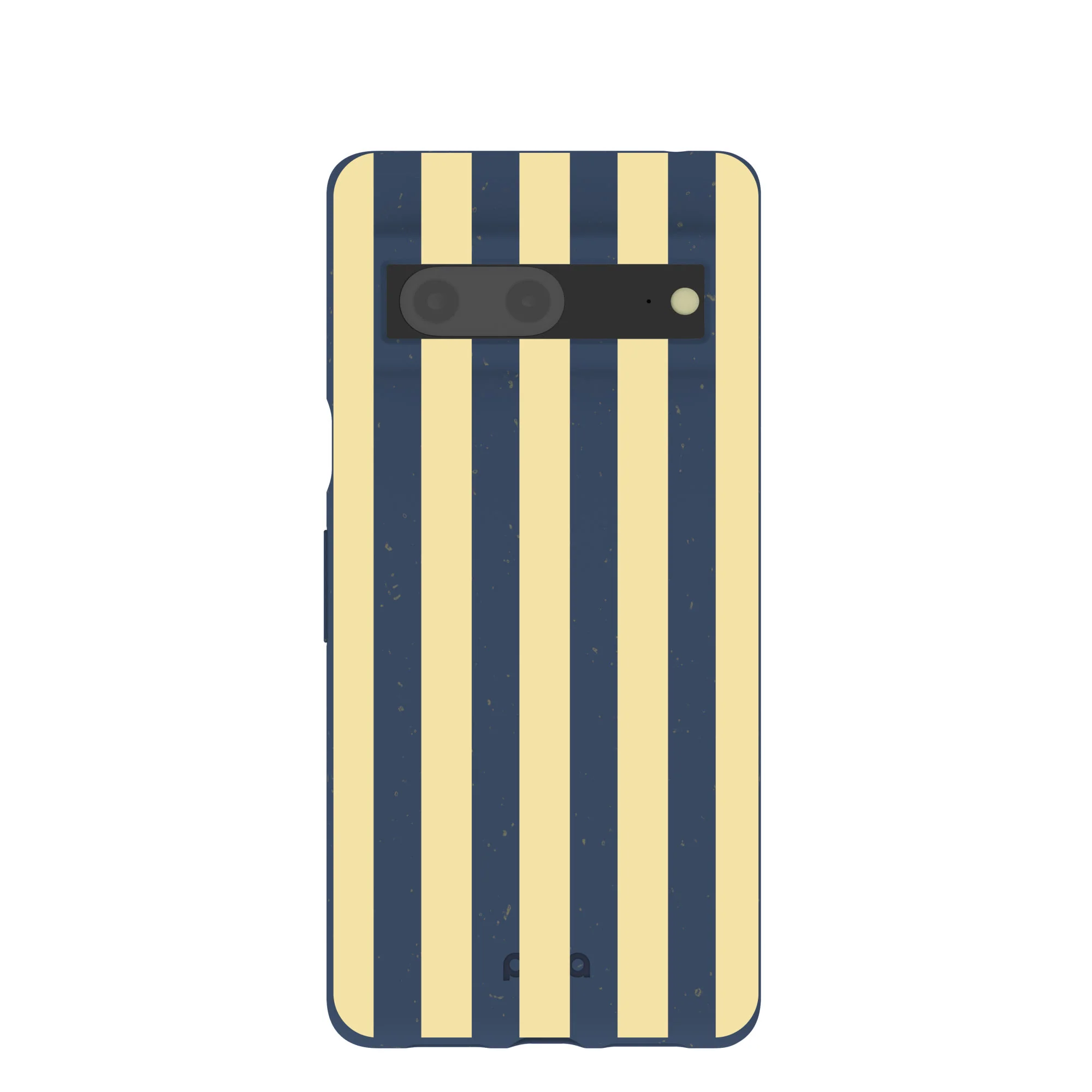 Navy Blue Butter Yellow Stripes Google Pixel 7 Case
