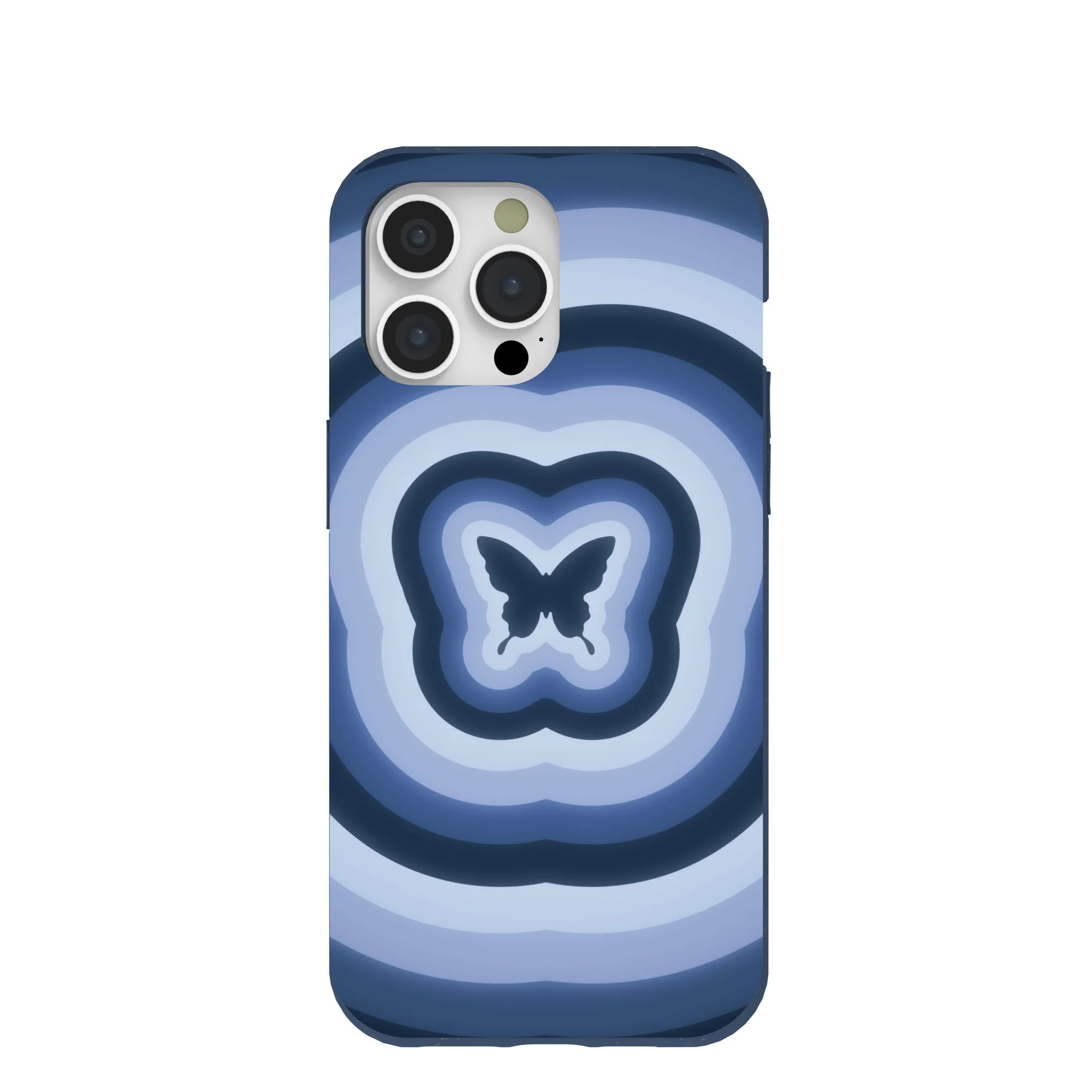 Navy Blue Butterfly Wavelength iPhone 15 Pro Max Case