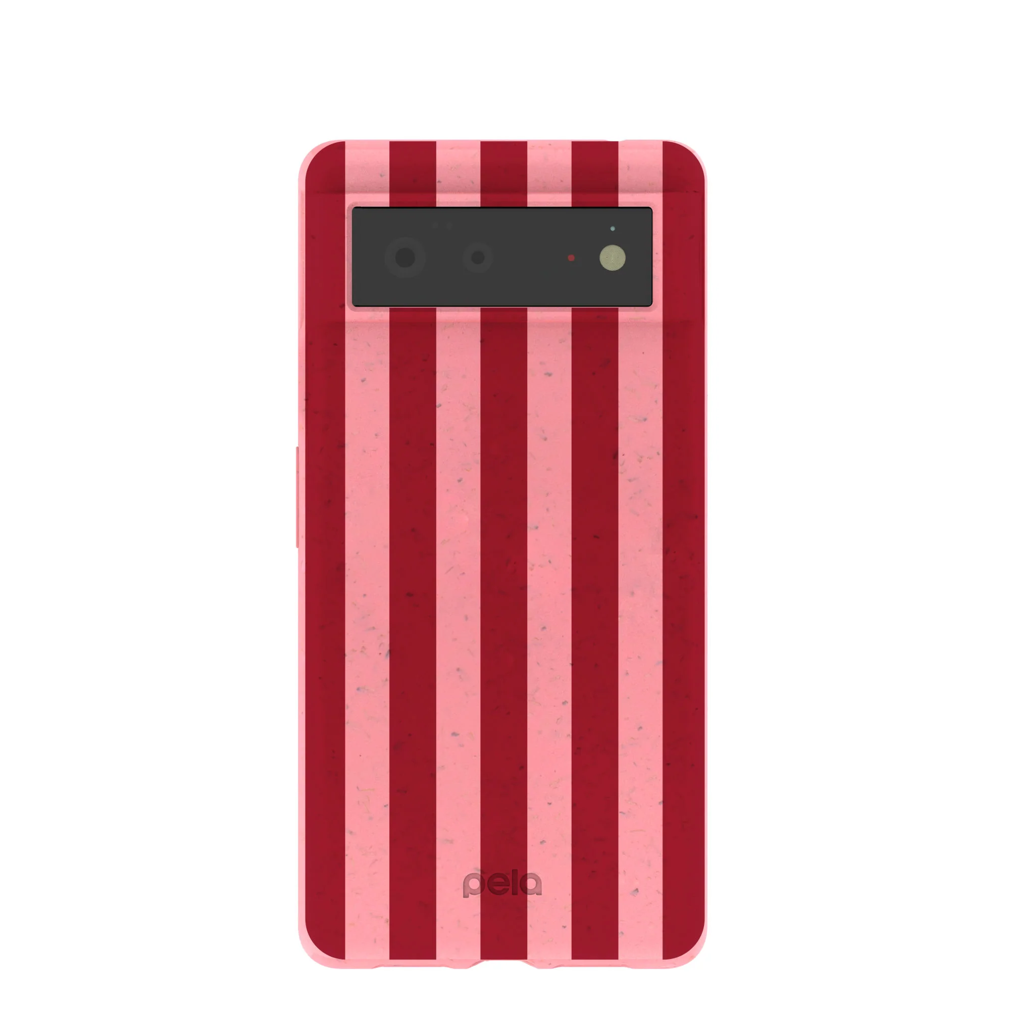 Bubblegum Pink Cherry Stripes Google Pixel 6 Case
