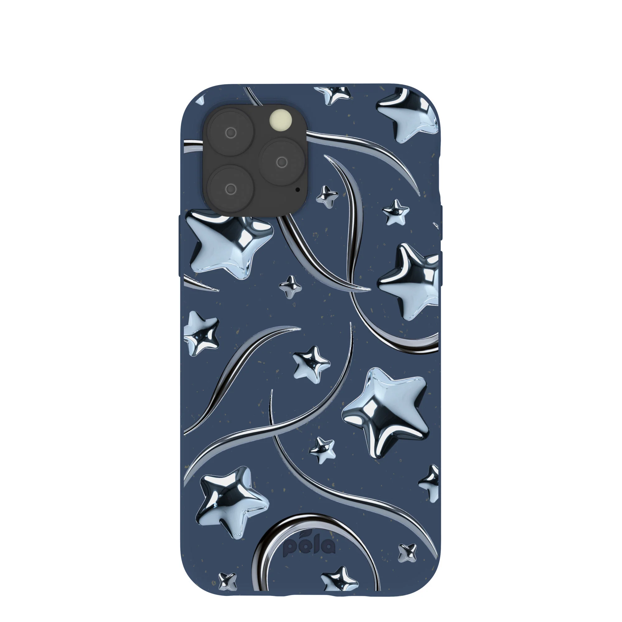 Navy Blue Chrome Stars iPhone 11 Pro Case