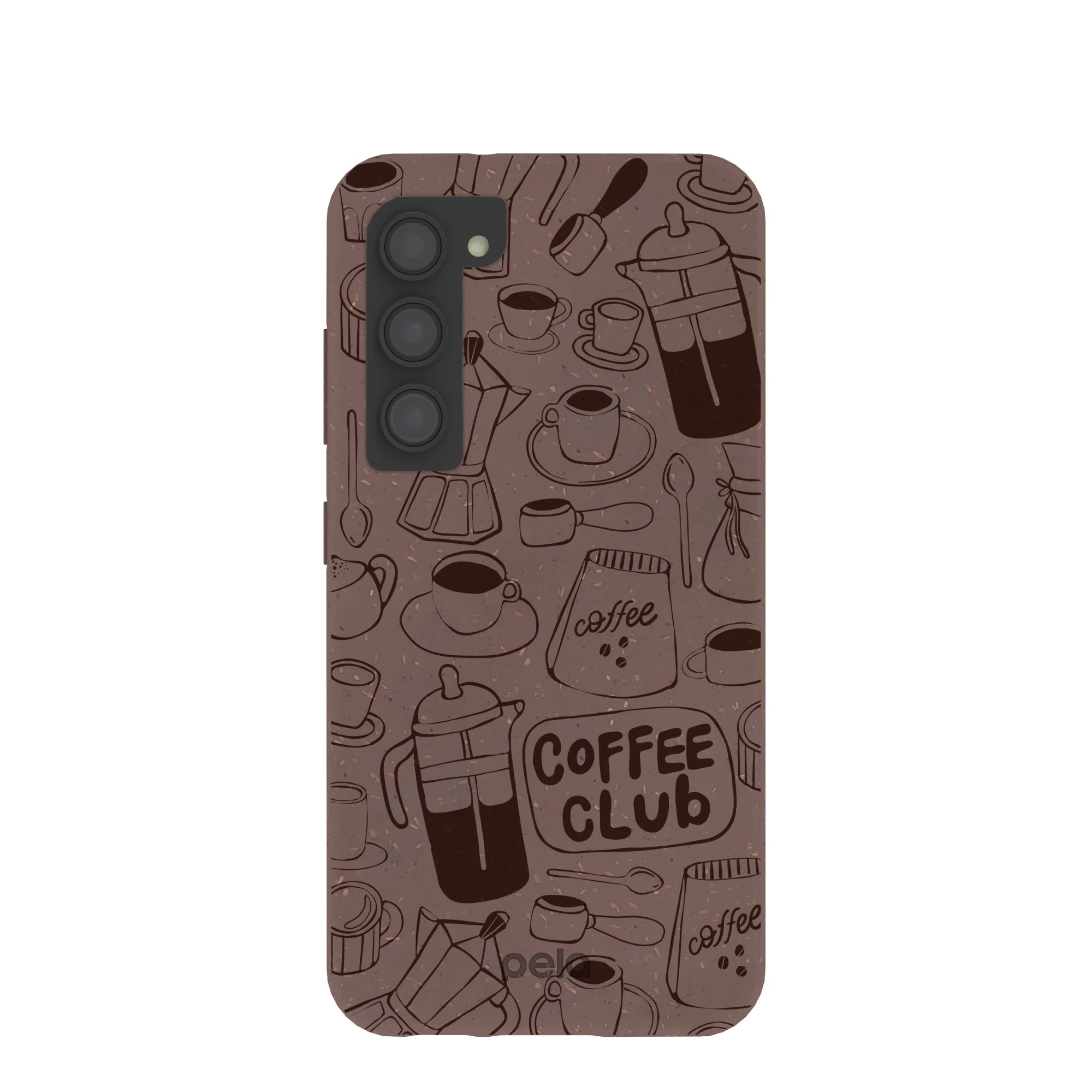 Chocolate Brown Coffee Club Samsung Galaxy S23 Case