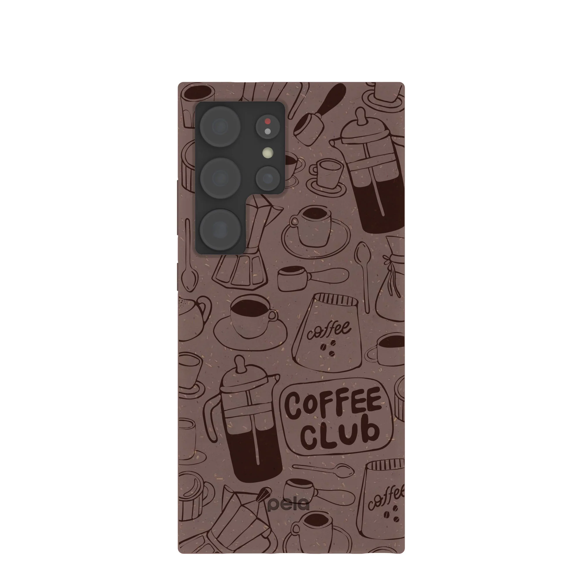 Chocolate Brown Coffee Club Samsung Galaxy S24 Ultra Case