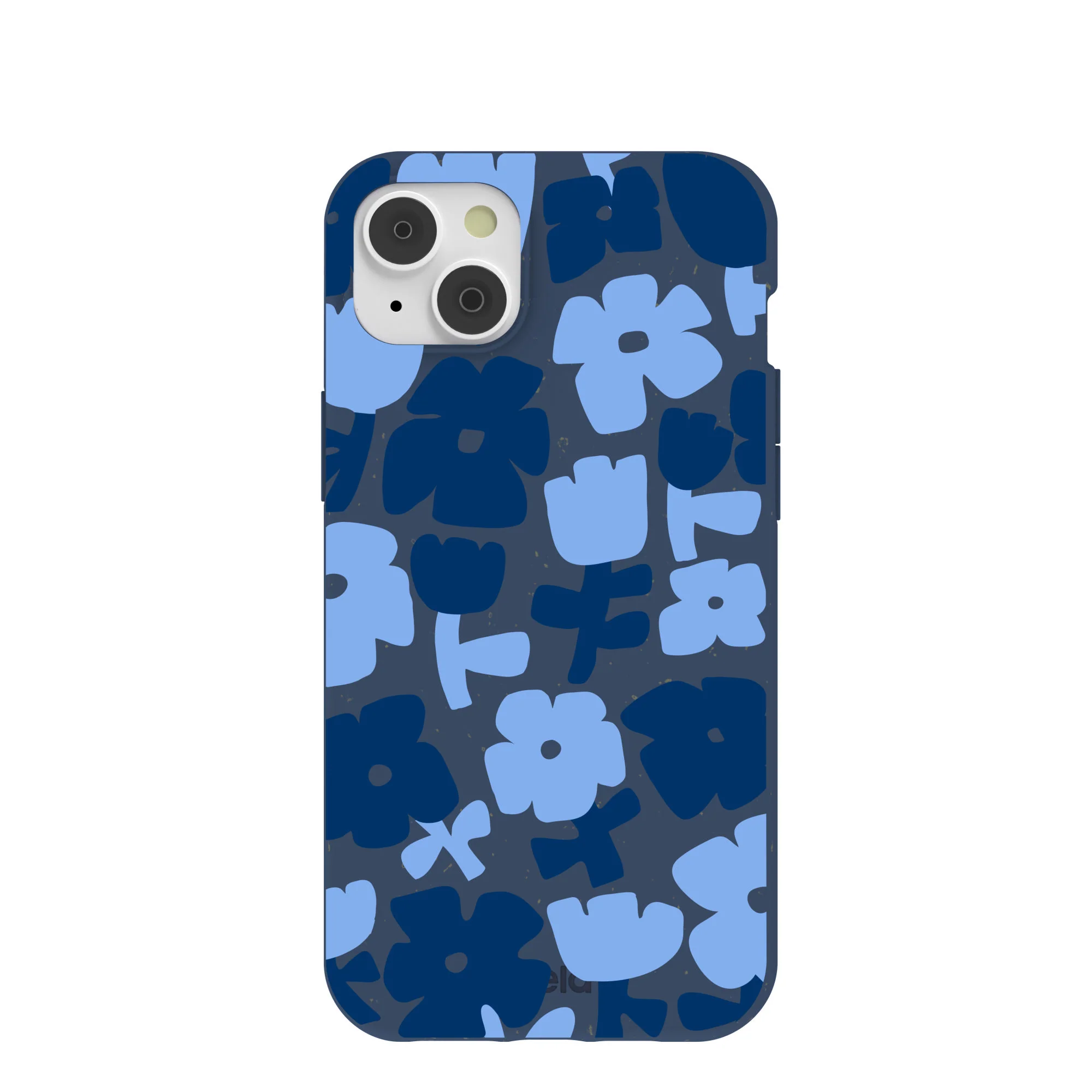 Navy Blue Daydream Blooms iPhone 14 Plus Case