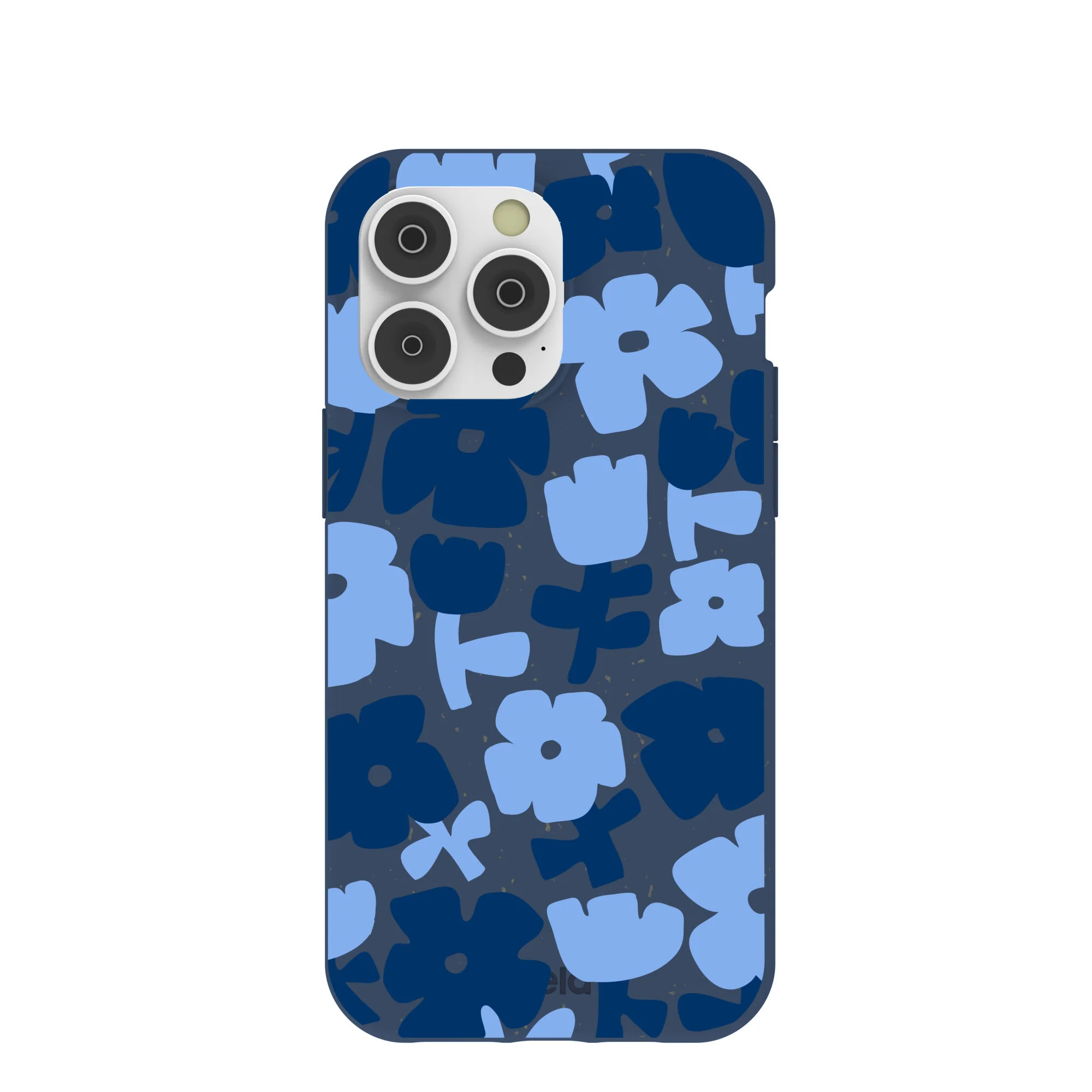 Navy Blue Daydream Blooms iPhone 14 Pro Max Case