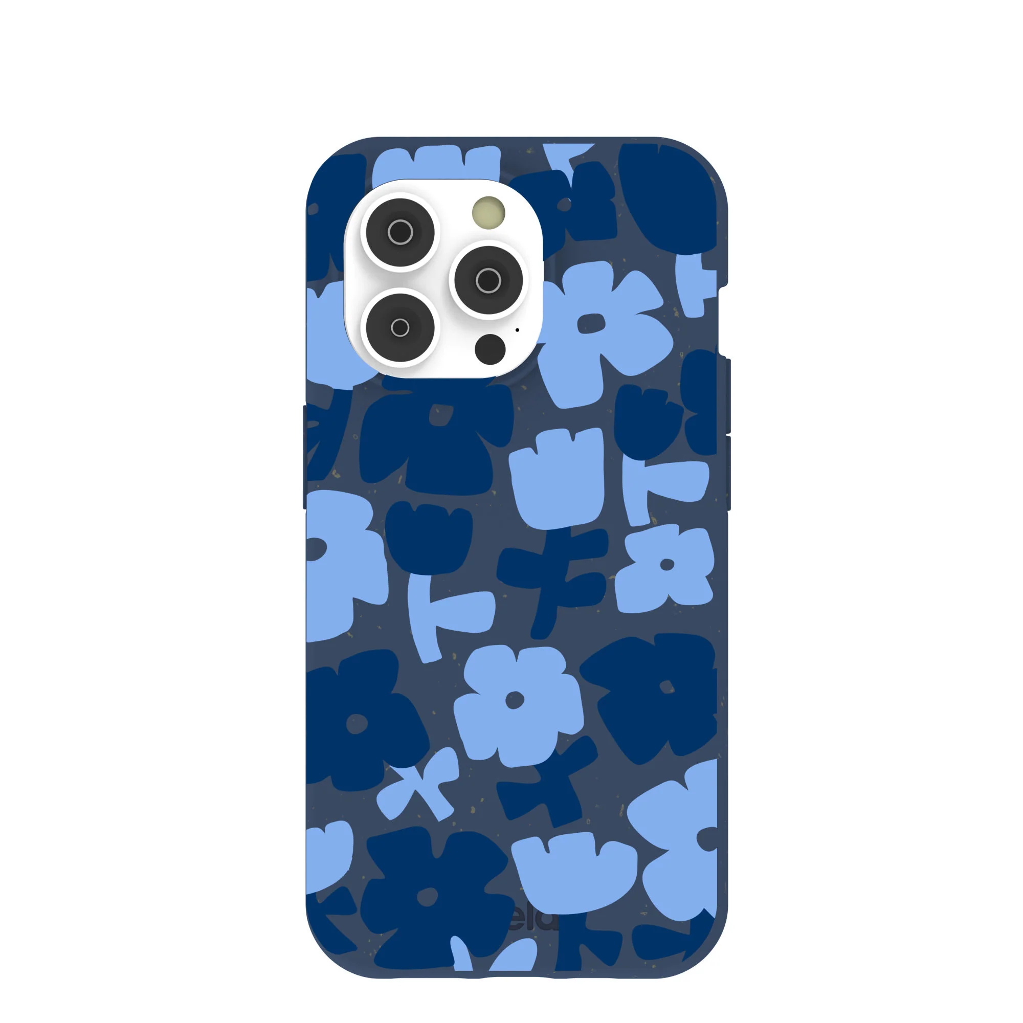 Navy Blue Daydream Blooms iPhone 14 Pro Case