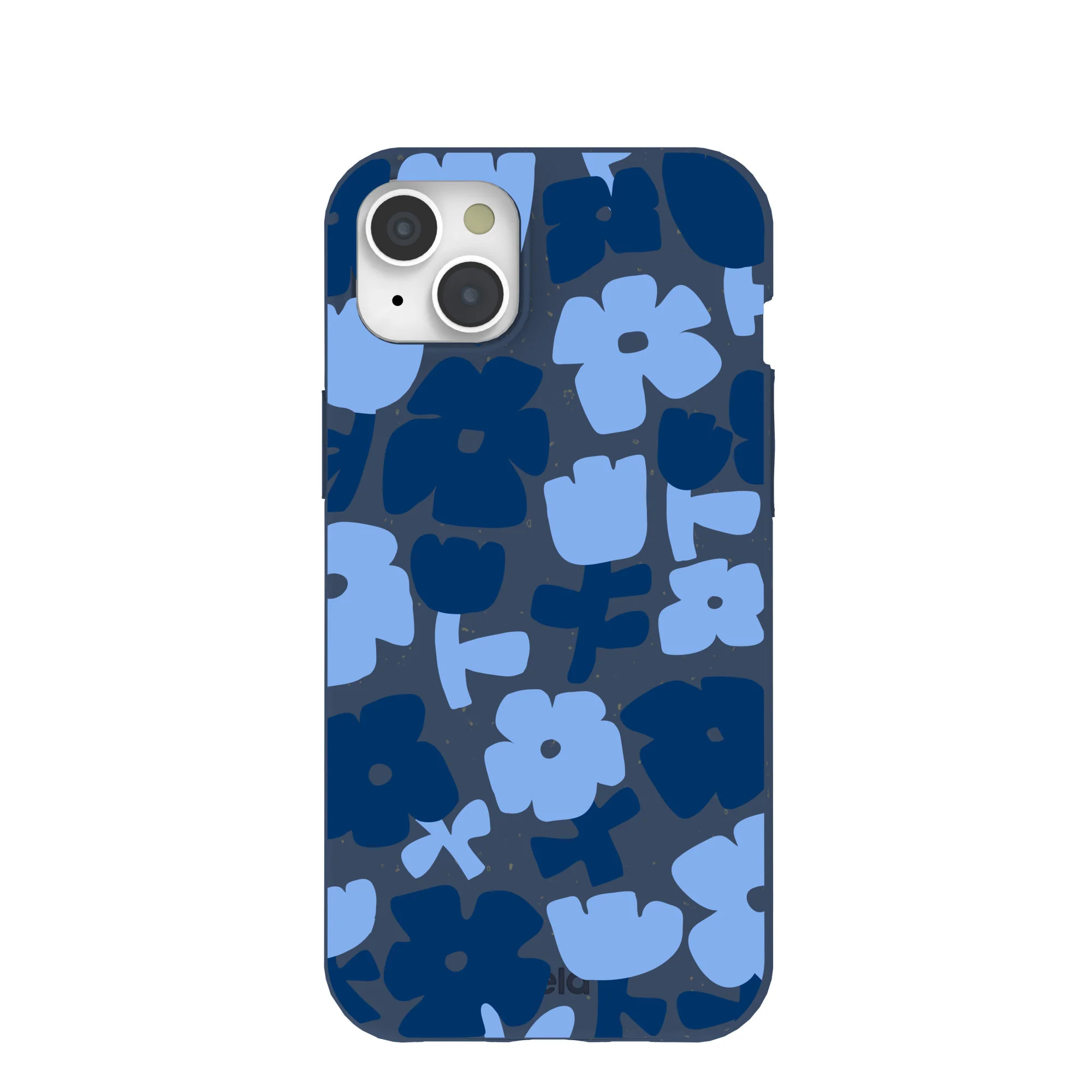 Navy Blue Daydream Blooms iPhone 15 Plus Case