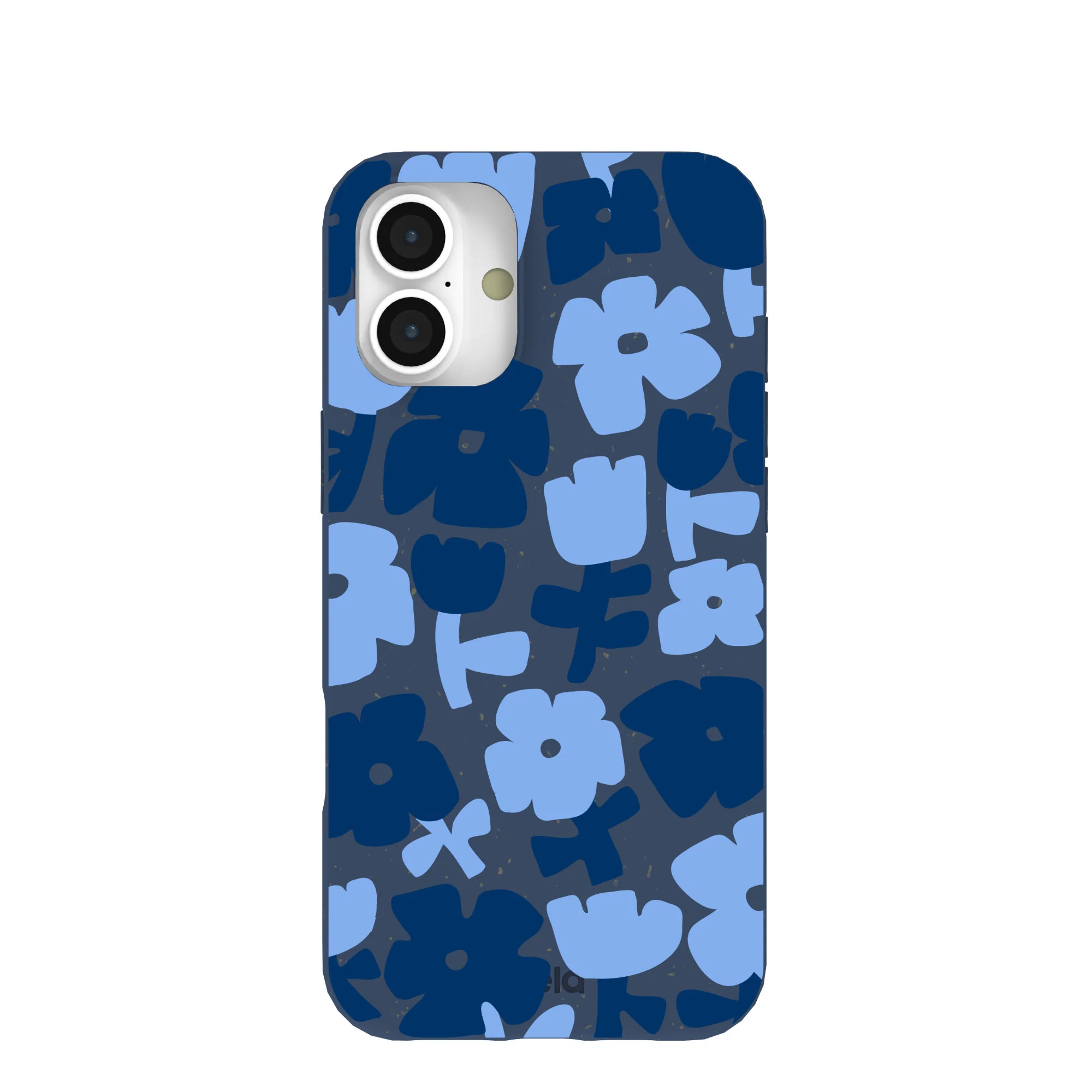 Navy Blue Daydream Blooms iPhone 16 Plus Case
