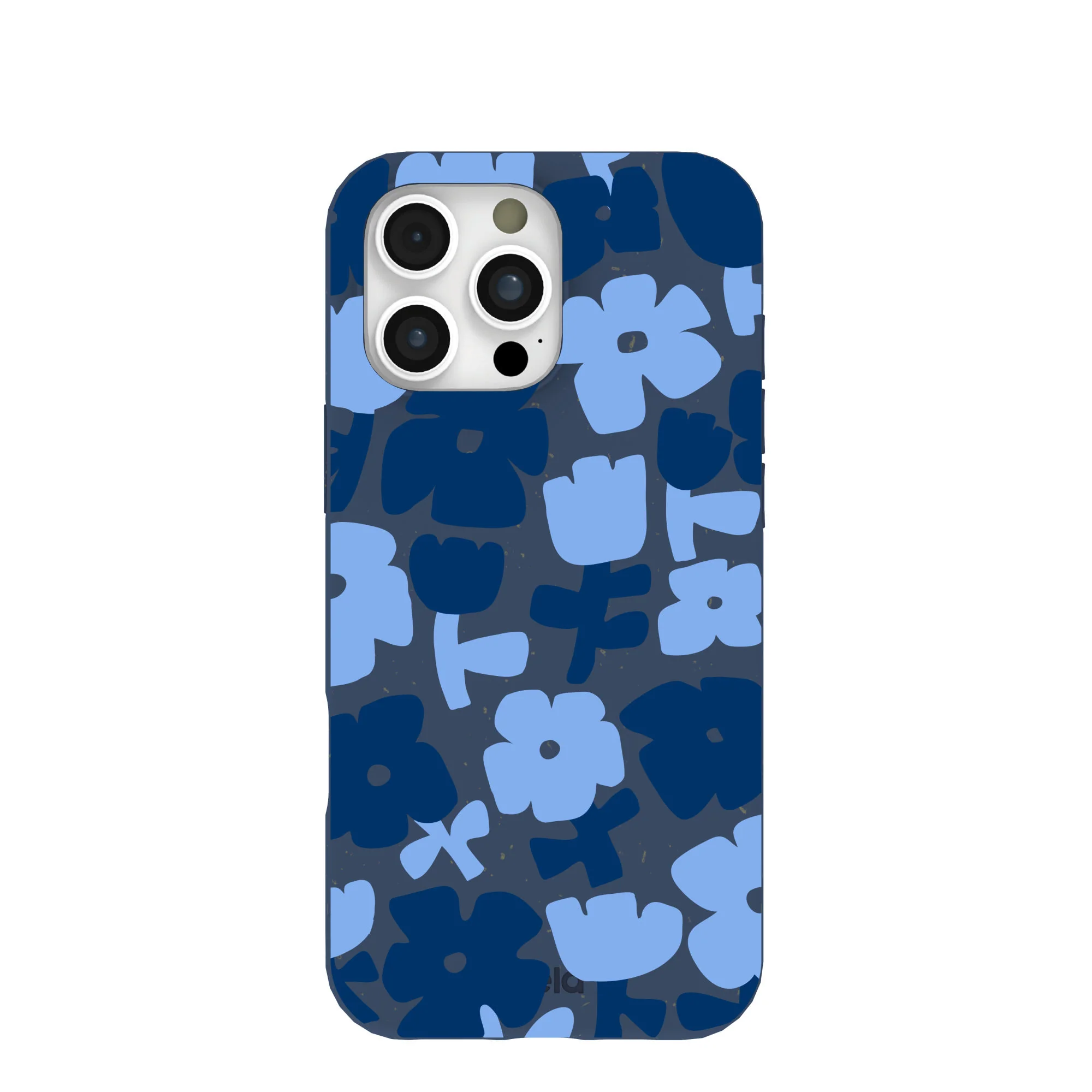 Navy Blue Daydream Blooms iPhone 16 Pro Max Case