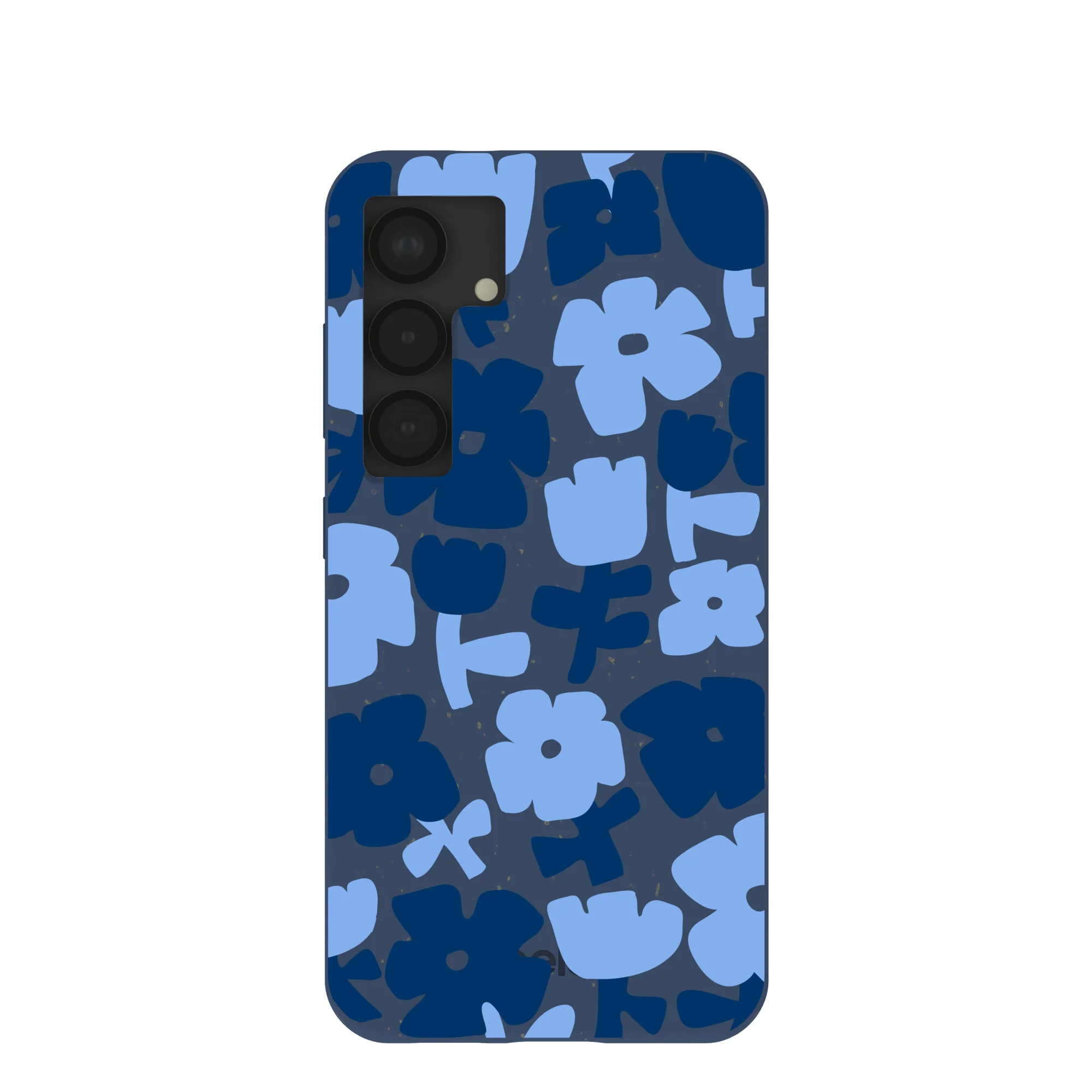 Navy Blue Daydream Blooms Samsung Galaxy S25 Case
