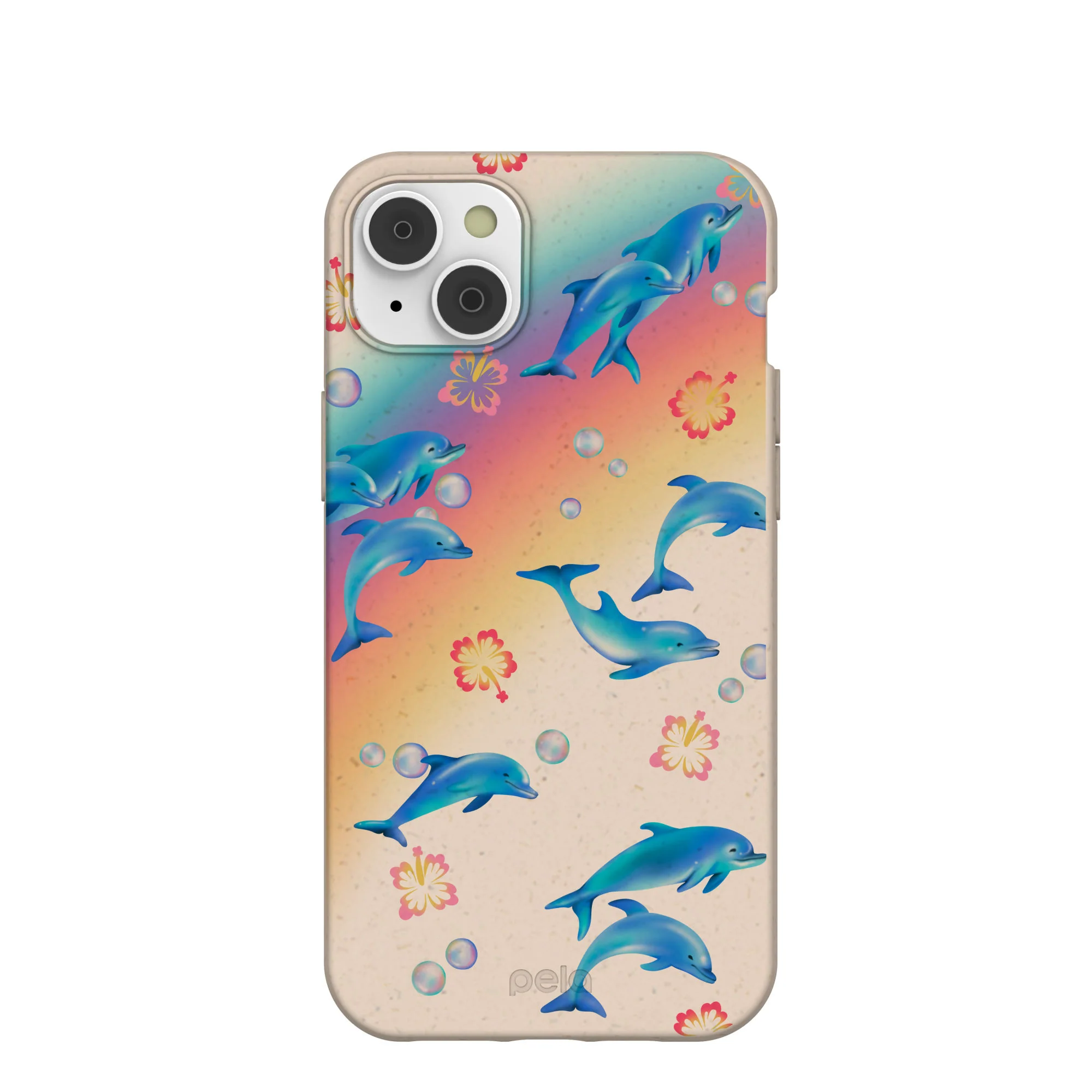 Seashell Dolphin Sunset iPhone 14 Plus Case