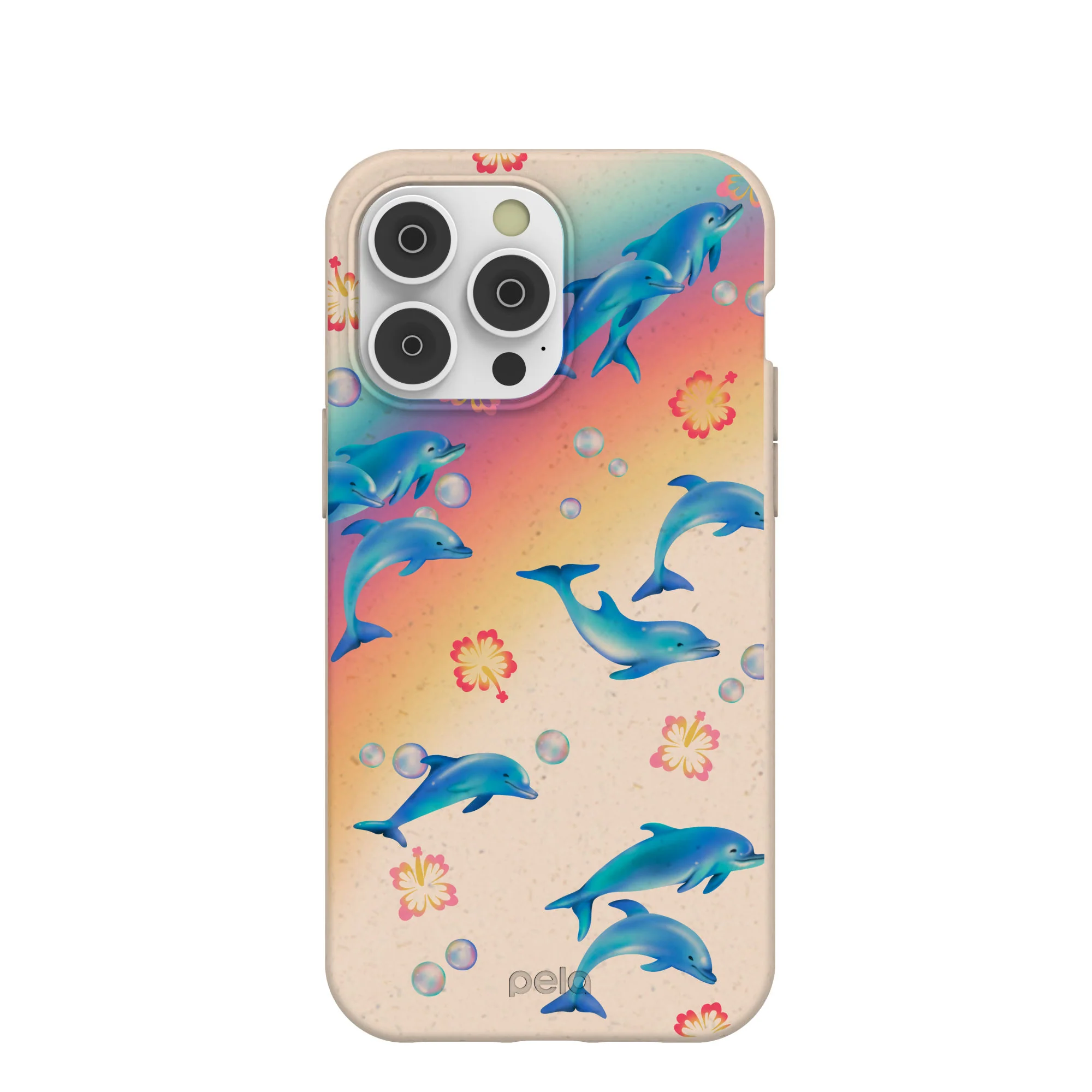 Seashell Dolphin Sunset iPhone 14 Pro Max Case