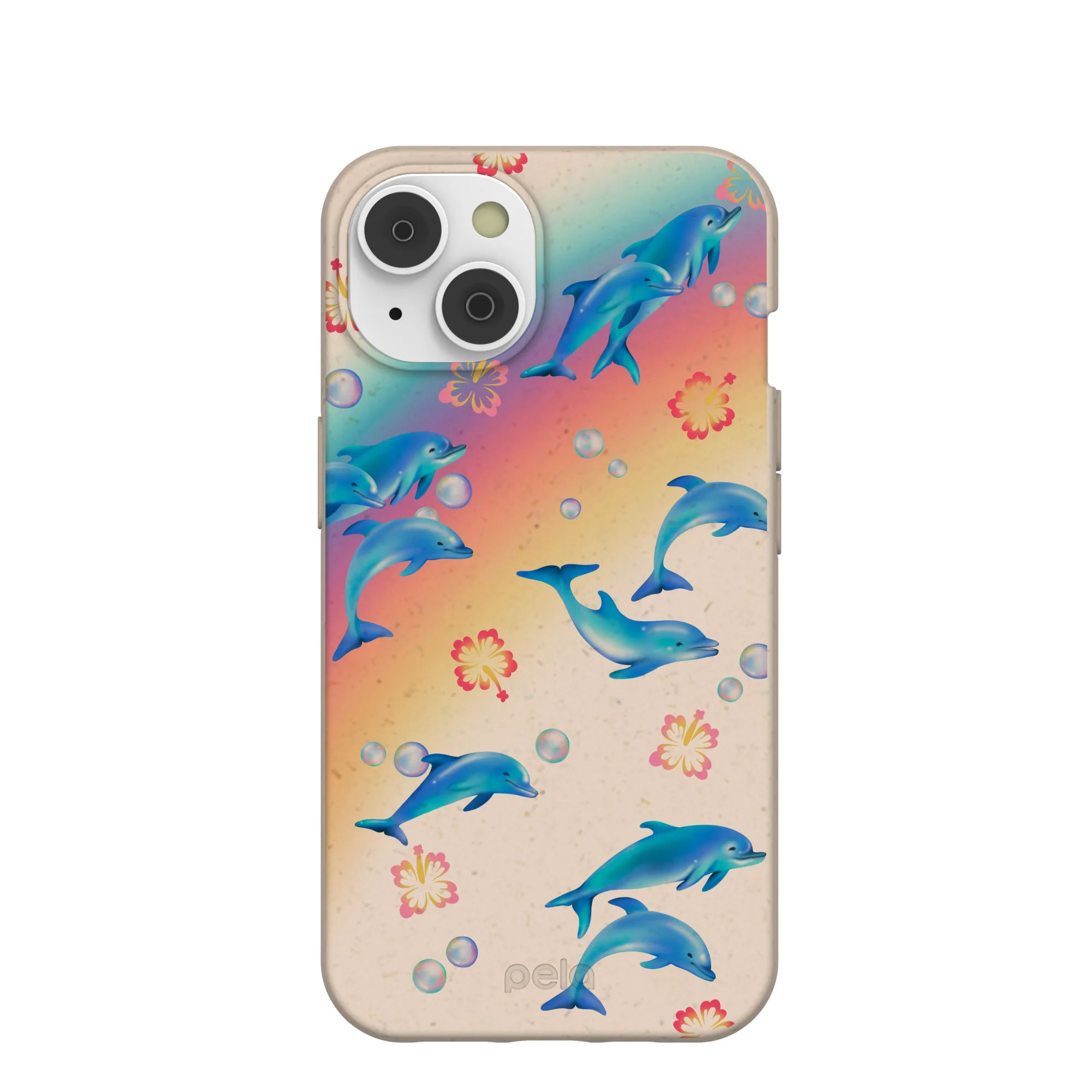 Seashell Dolphin Sunset iPhone 14 Case