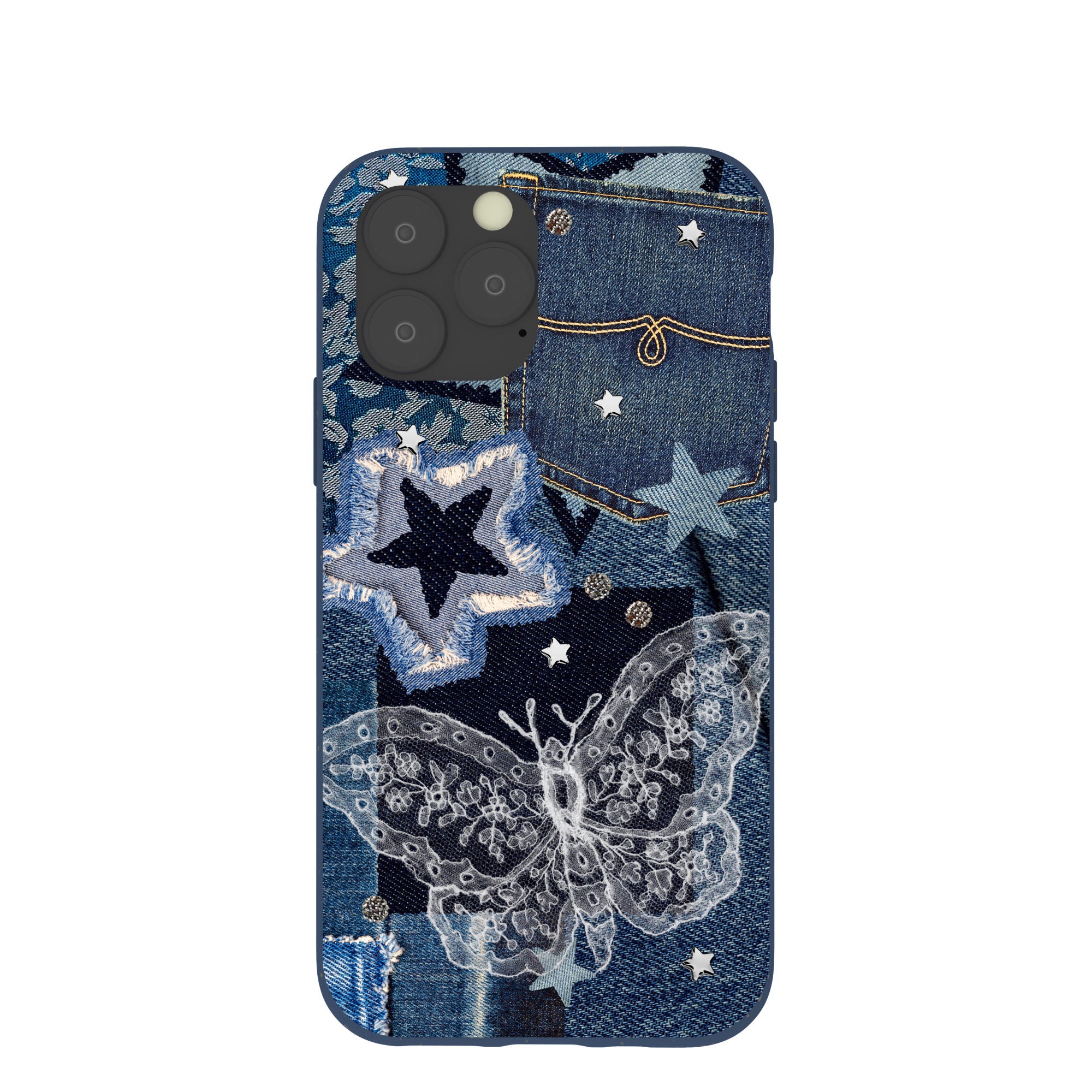 Navy Blue Double Denim iPhone 11 Pro Case