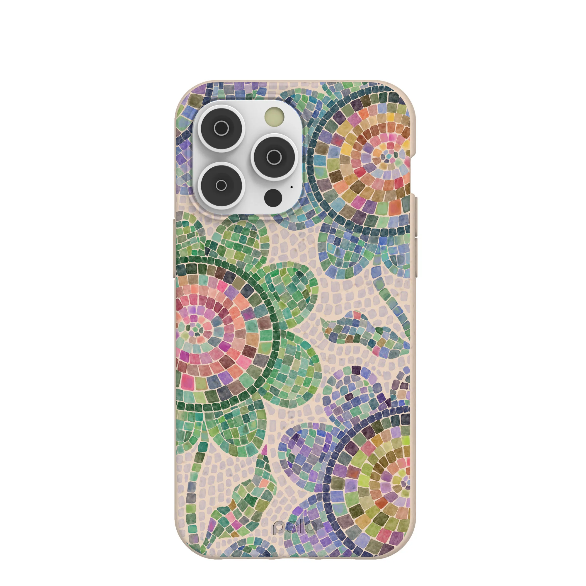 Seashell Floral Mosaic iPhone 14 Pro Max Case