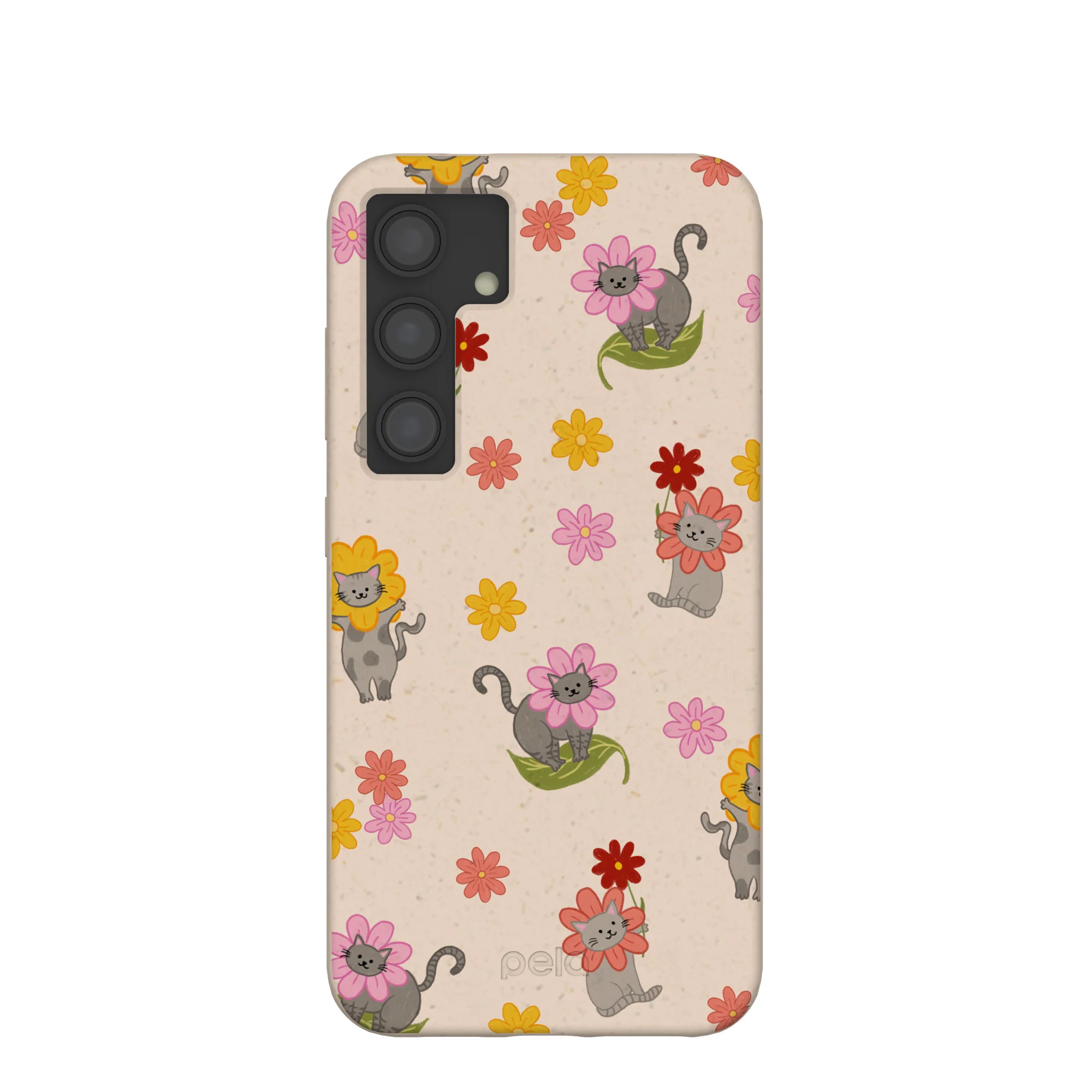 Seashell Flower Cats Samsung Galaxy S24 Case