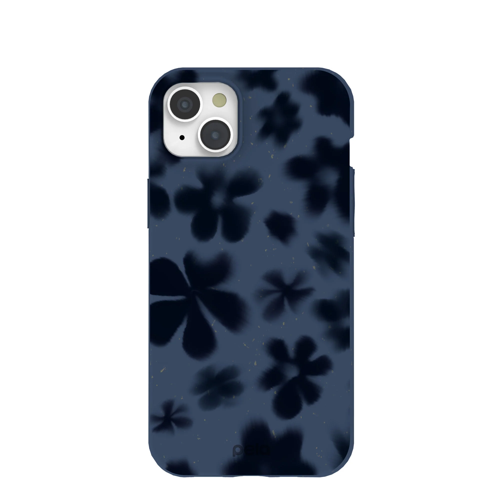 Navy Blue Hazy Daisies iPhone 15 Plus Case