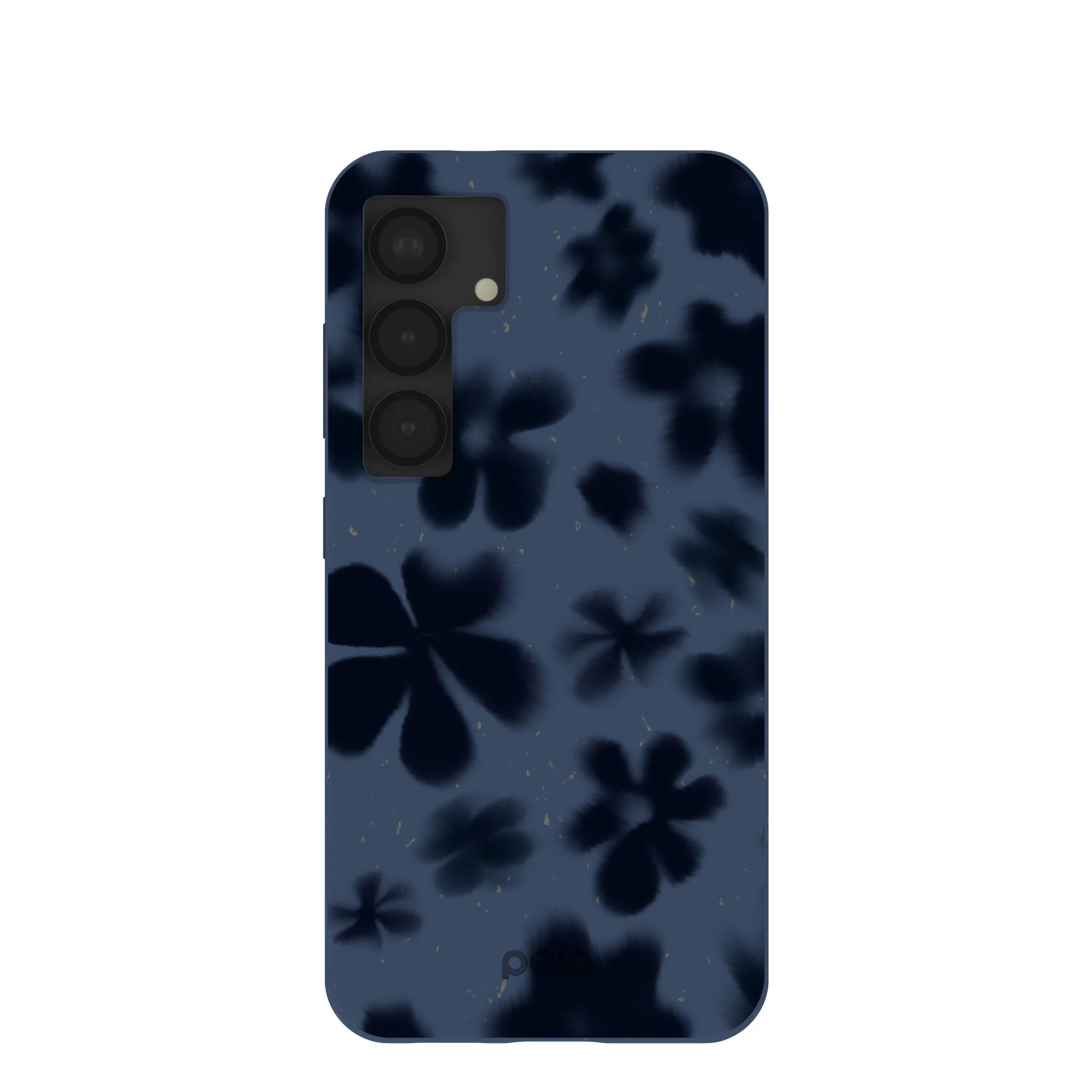 Navy Blue Hazy Daisies Samsung Galaxy S25 Case