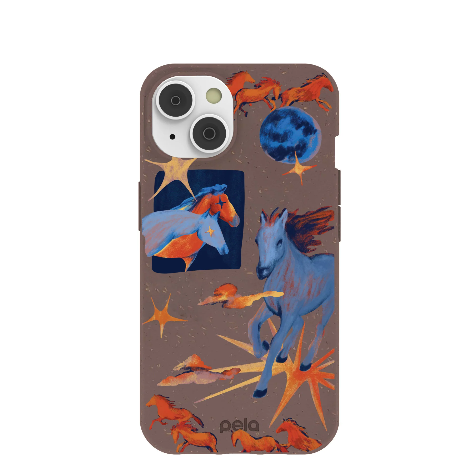 Chocolate Brown Horse Dreamers iPhone 14 Case