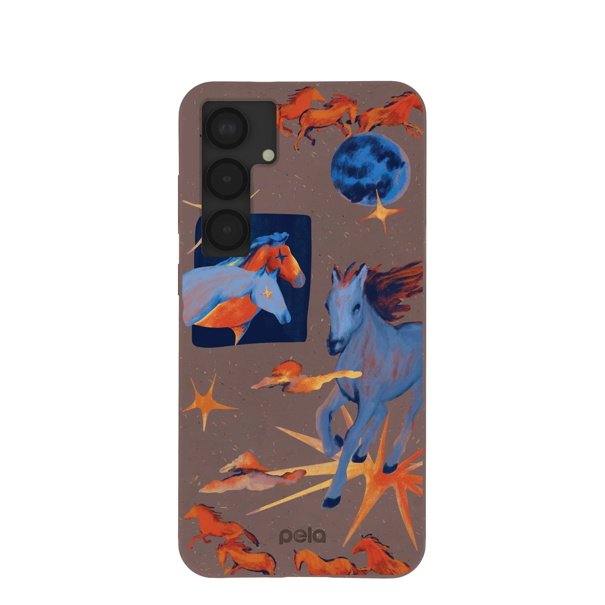 Chocolate Brown Horse Dreamers Samsung Galaxy S25+(Plus) Case