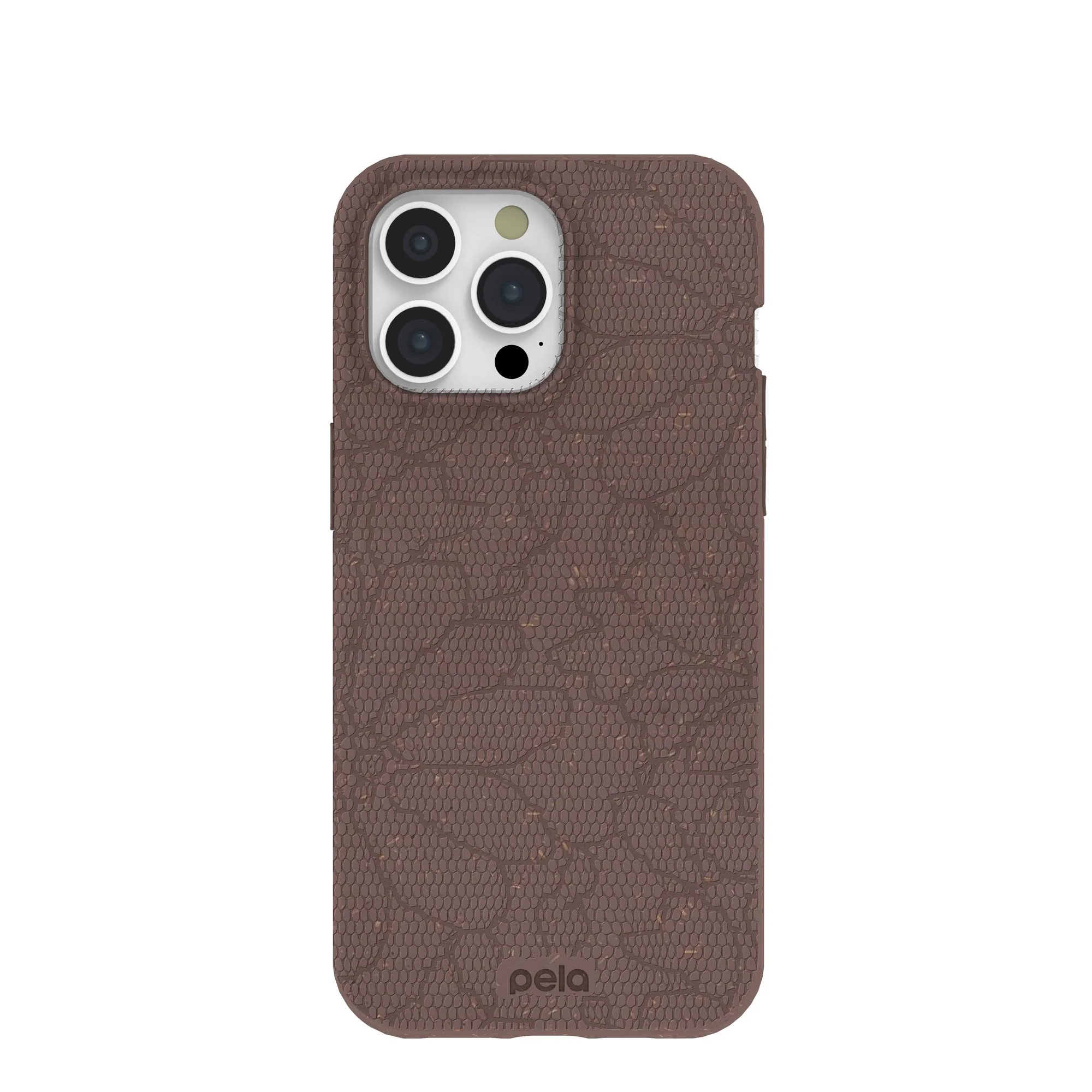 Chocolate Brown Lace Botanica iPhone 15 Pro Max Case