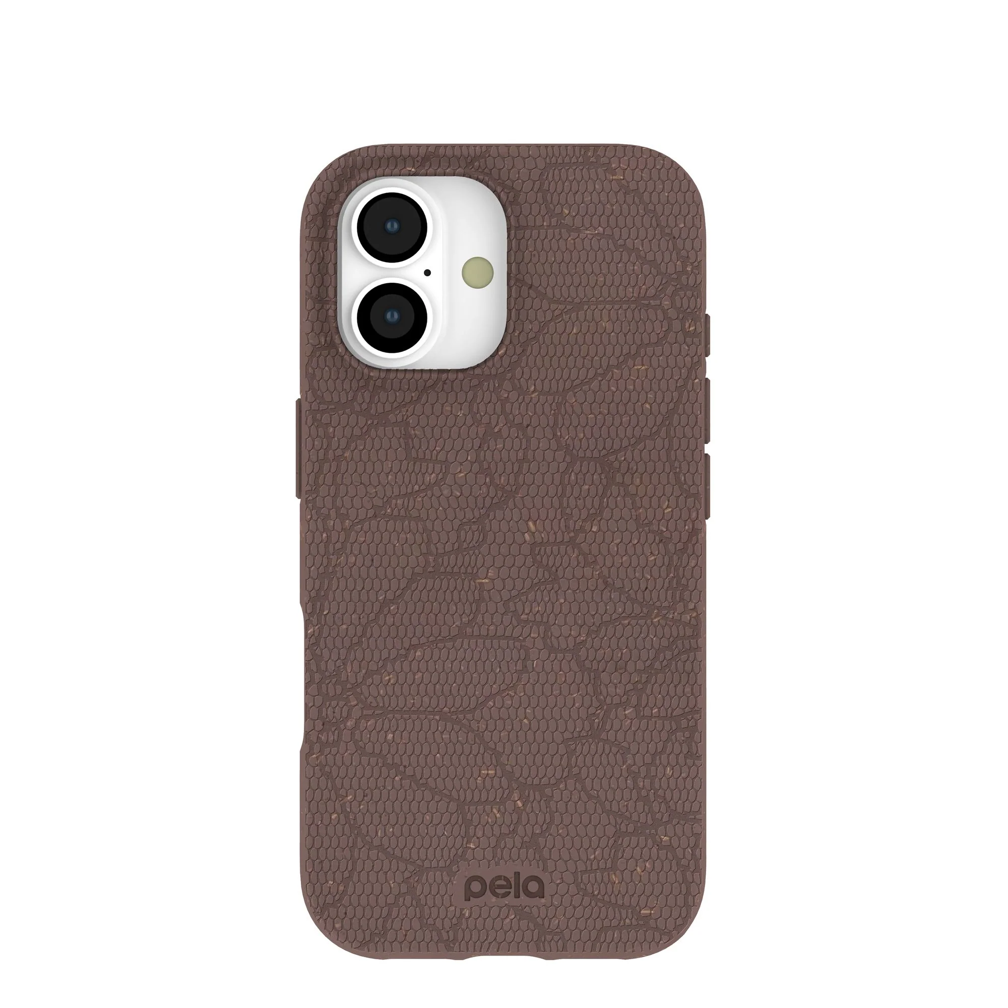 Chocolate Brown Lace Botanica iPhone 17 Case