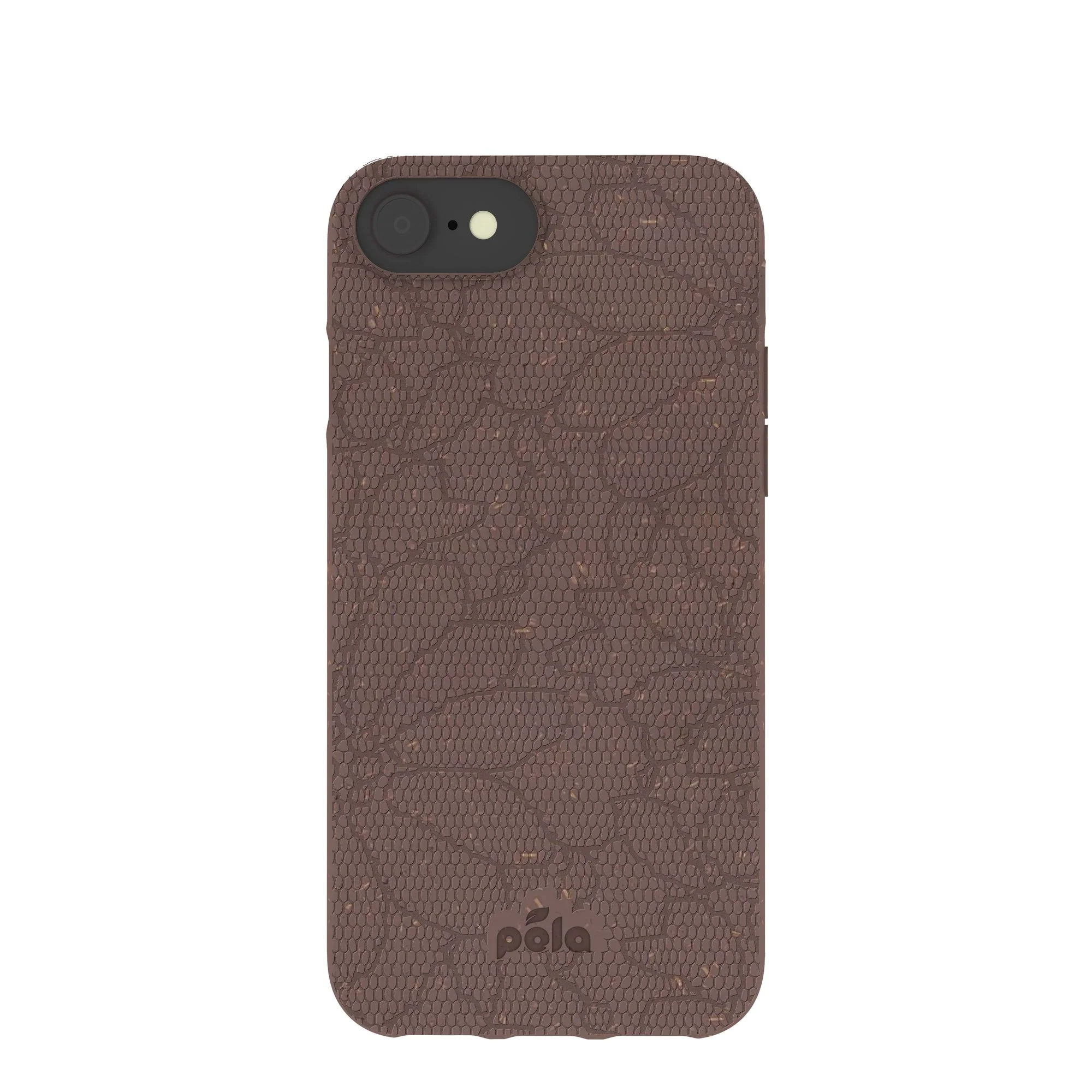 Chocolate Brown Lace Botanica iPhone 6/6s/7/8/SE Case