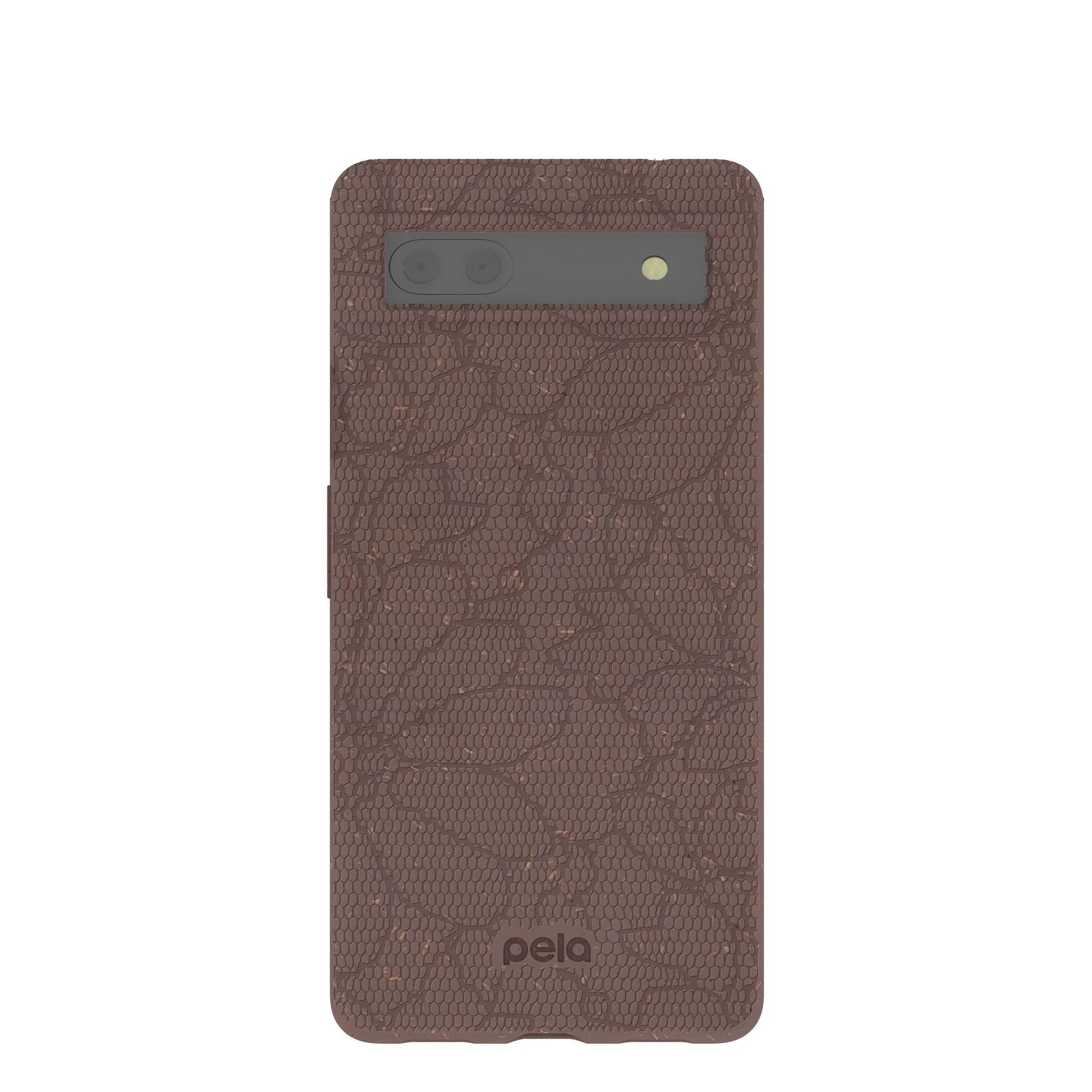 Chocolate Brown Lace Botanica Google Pixel 6a Case