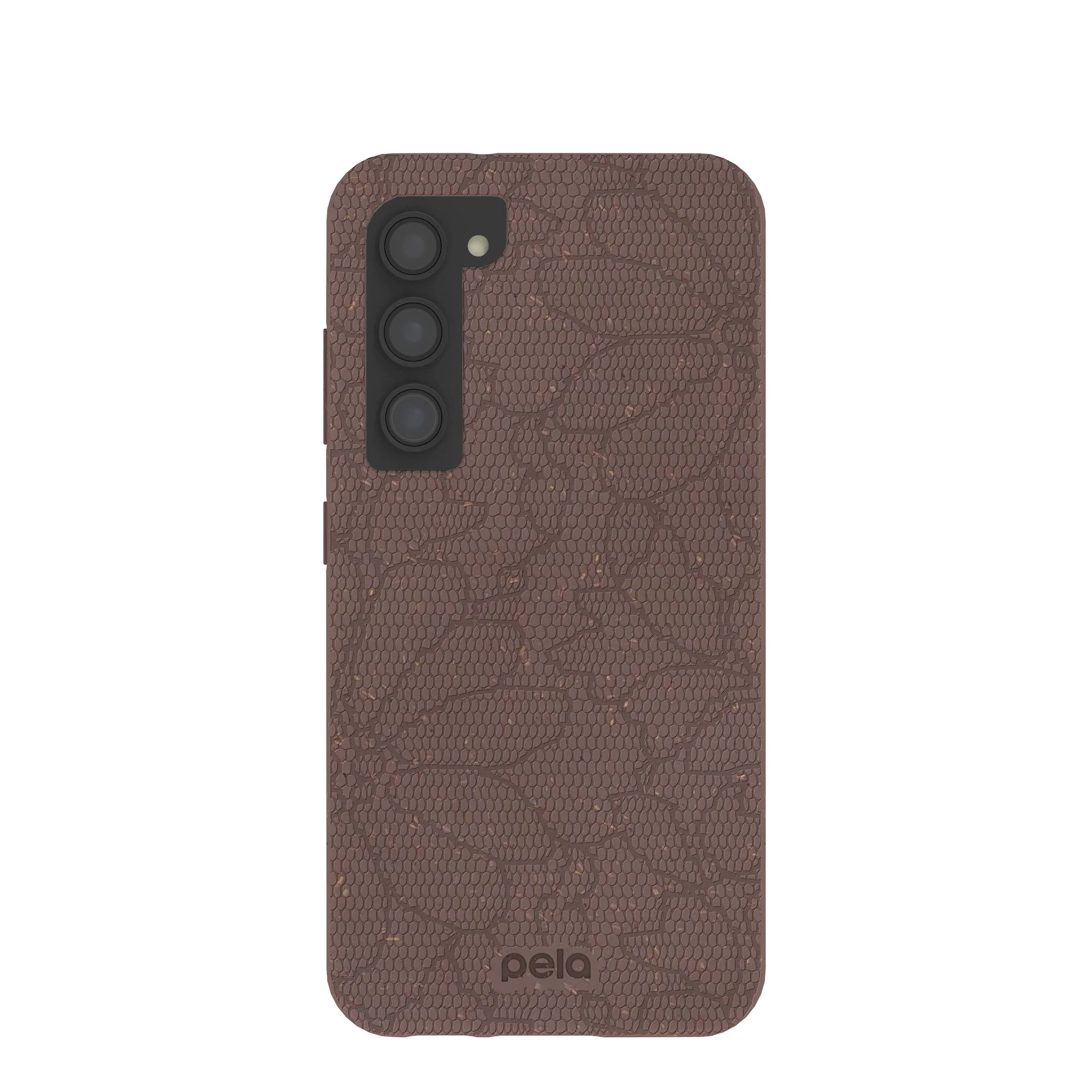 Chocolate Brown Lace Botanica Samsung Galaxy S23 Case
