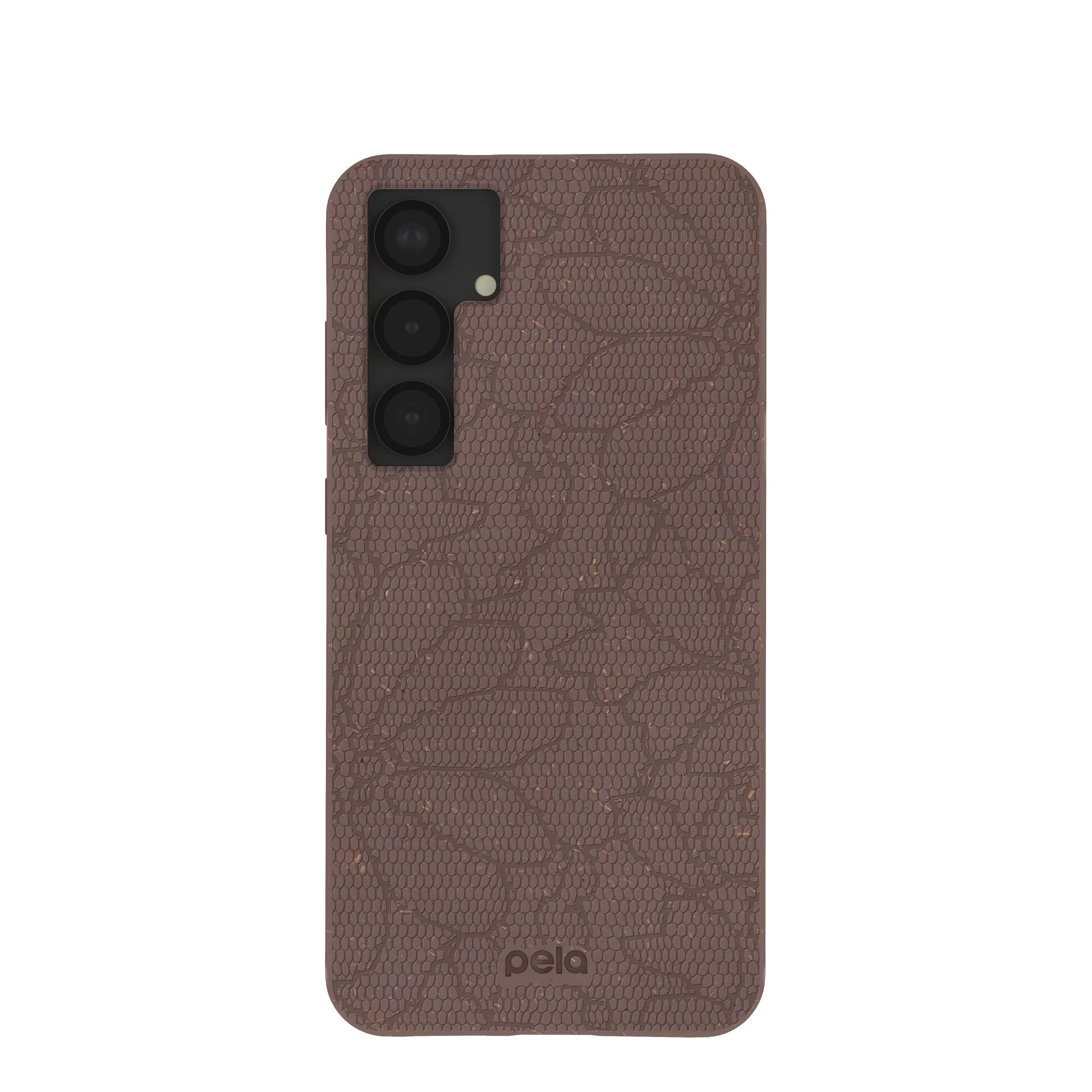 Chocolate Brown Lace Botanica Samsung Galaxy S25+(Plus) Case