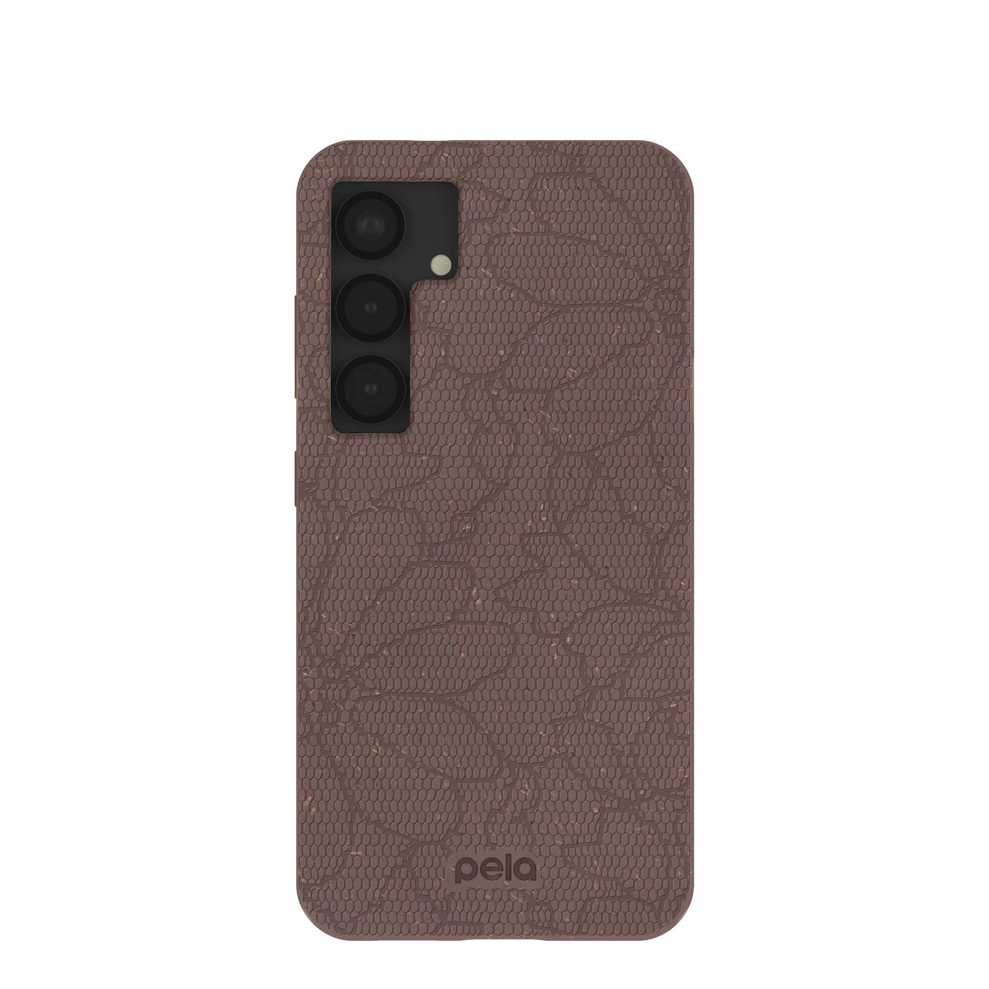 Chocolate Brown Lace Botanica Samsung Galaxy S25 Case