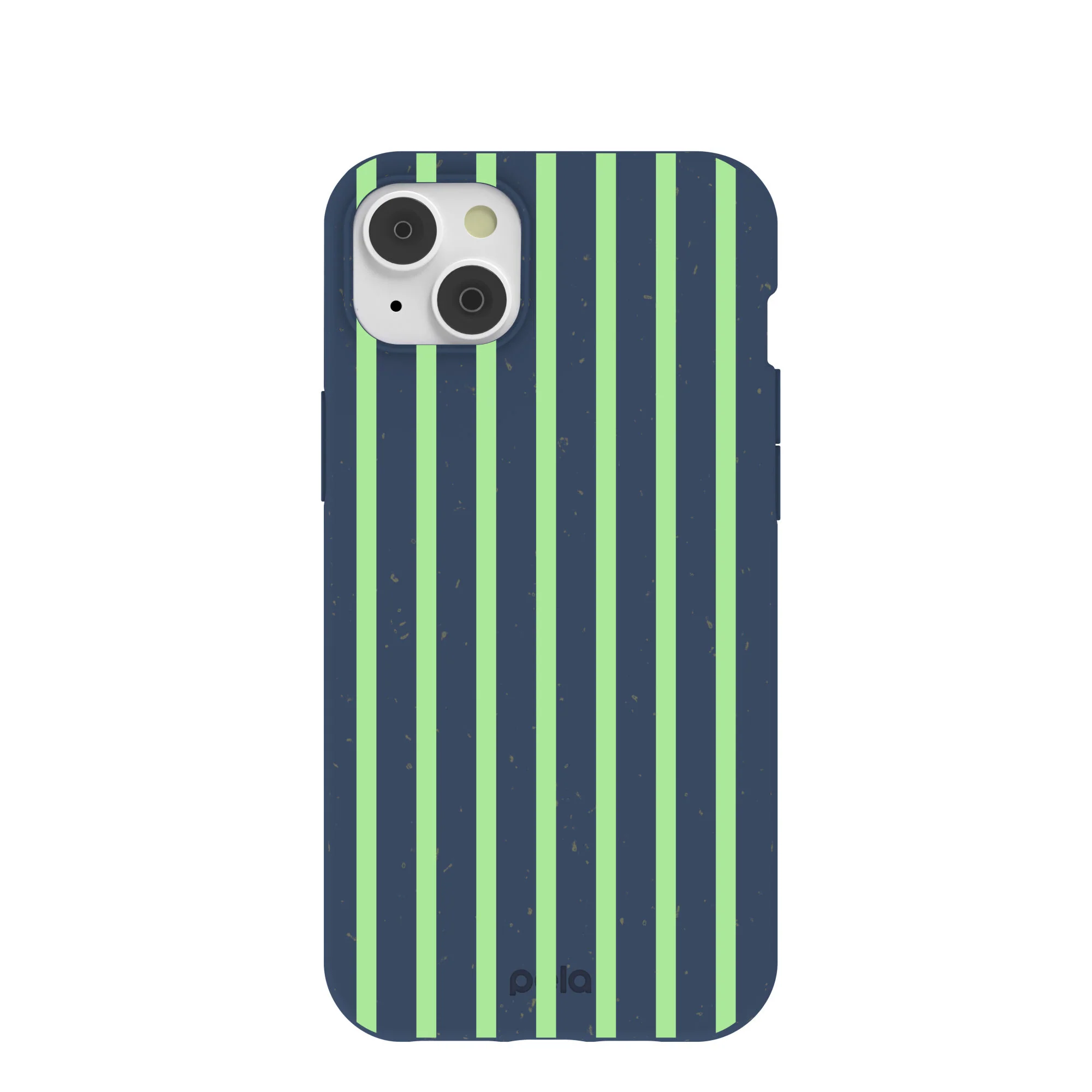 Navy Blue Laser Stripes iPhone 14 Plus Case