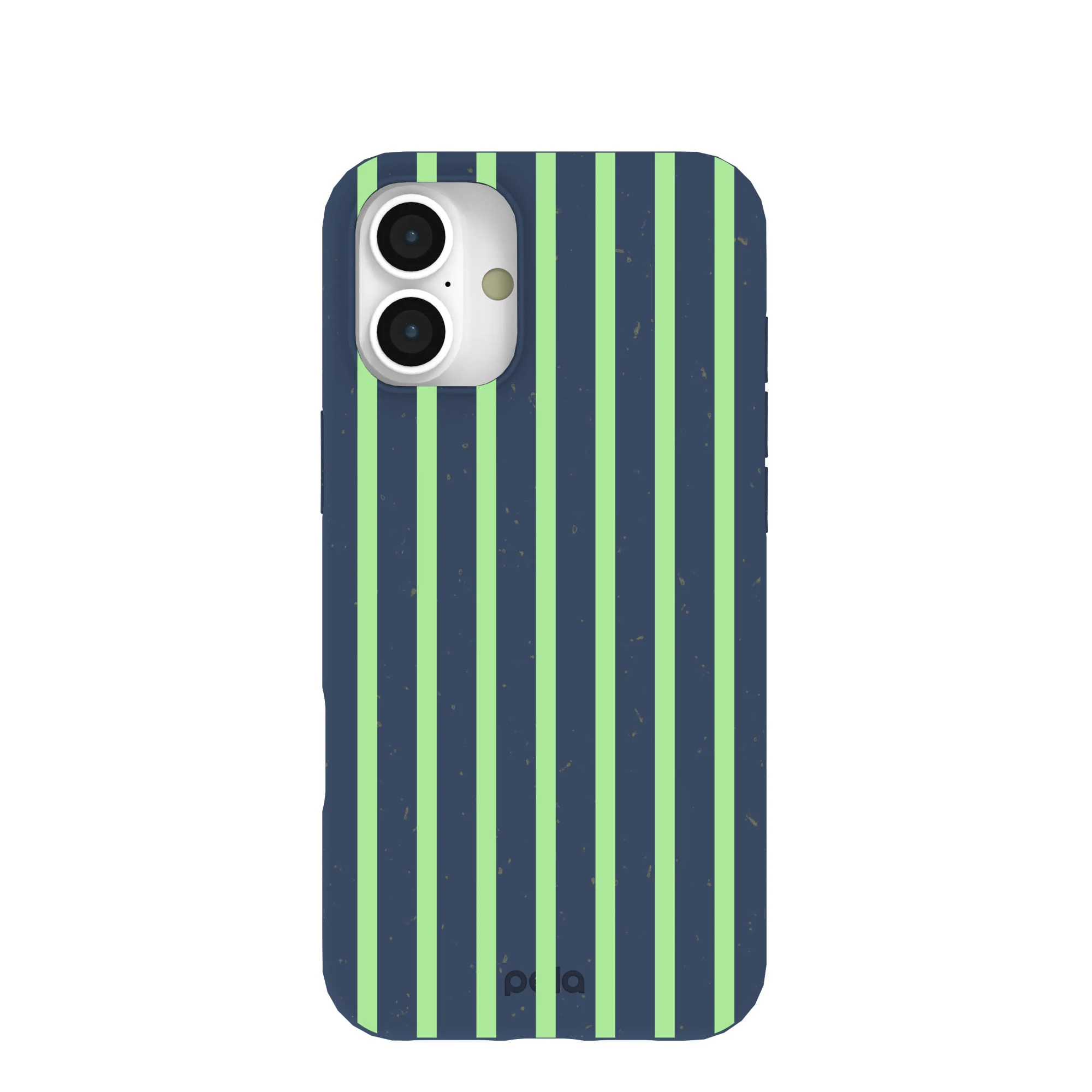 Navy Blue Laser Stripes iPhone 16 Plus Case
