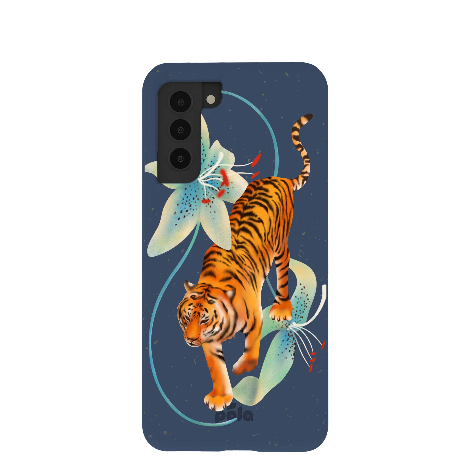 Navy Blue Lucky Tiger Samsung Galaxy S21 Case