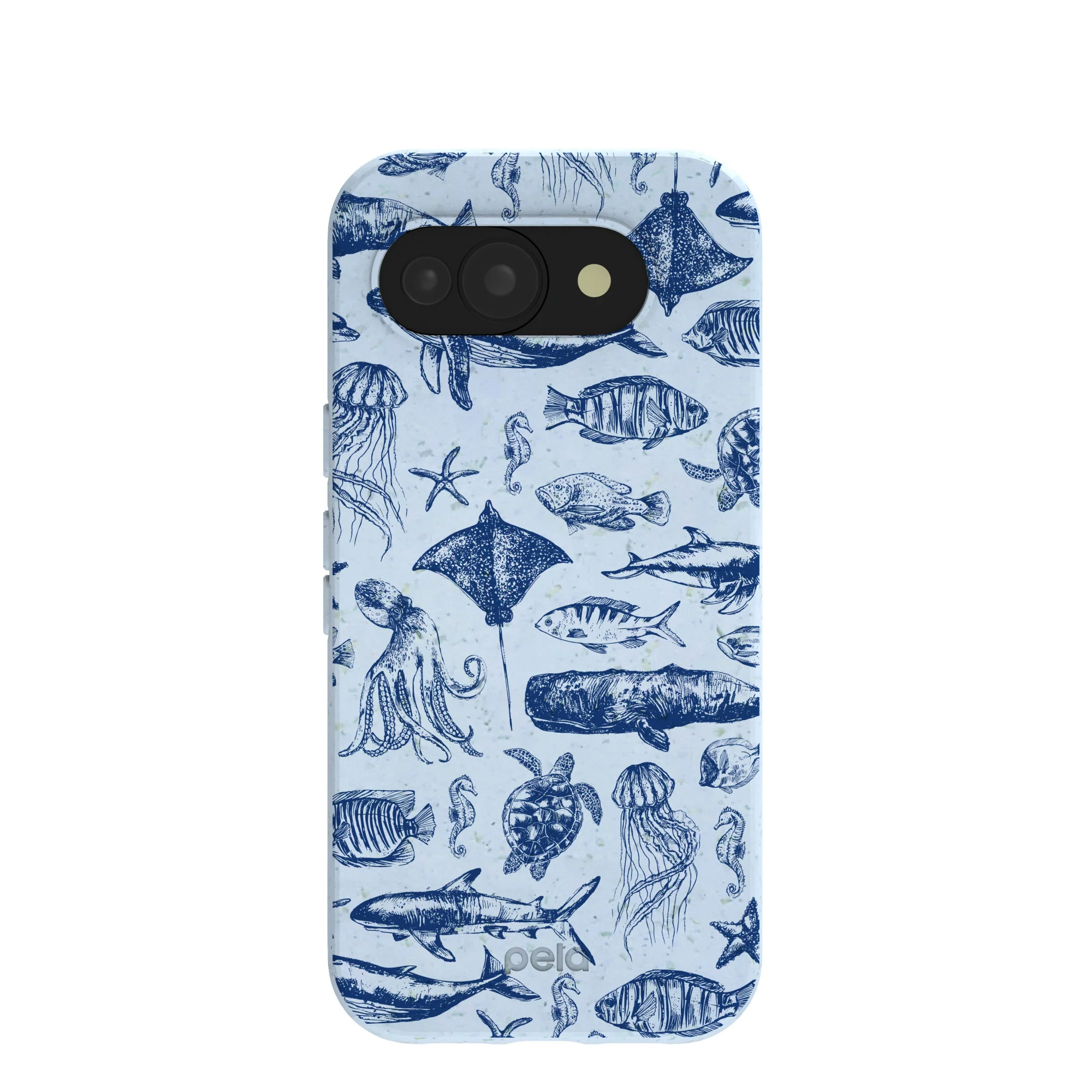Powder Blue Marine Life Google Pixel 10a Case