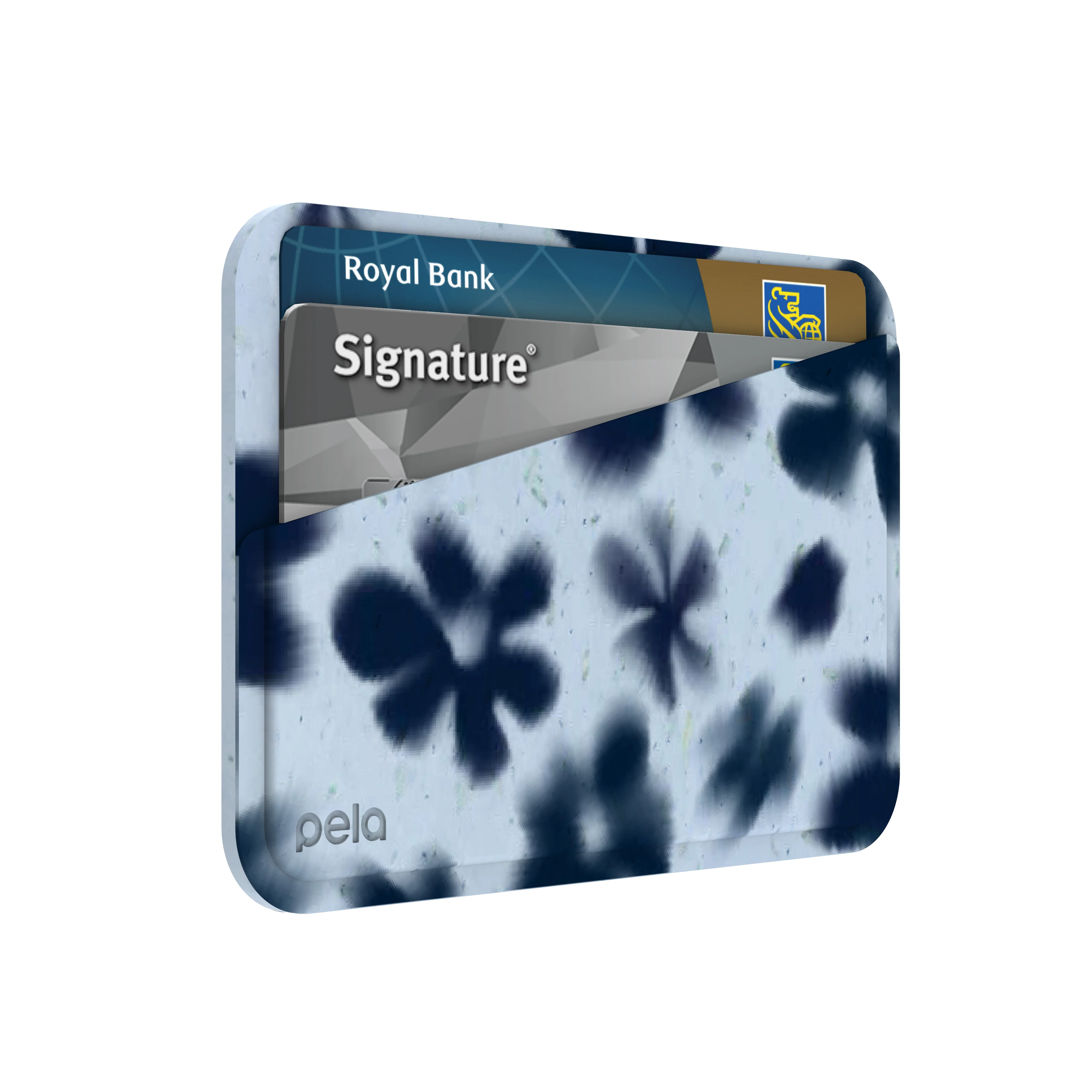 Powder Blue Hazy Daisies Mini Wallet