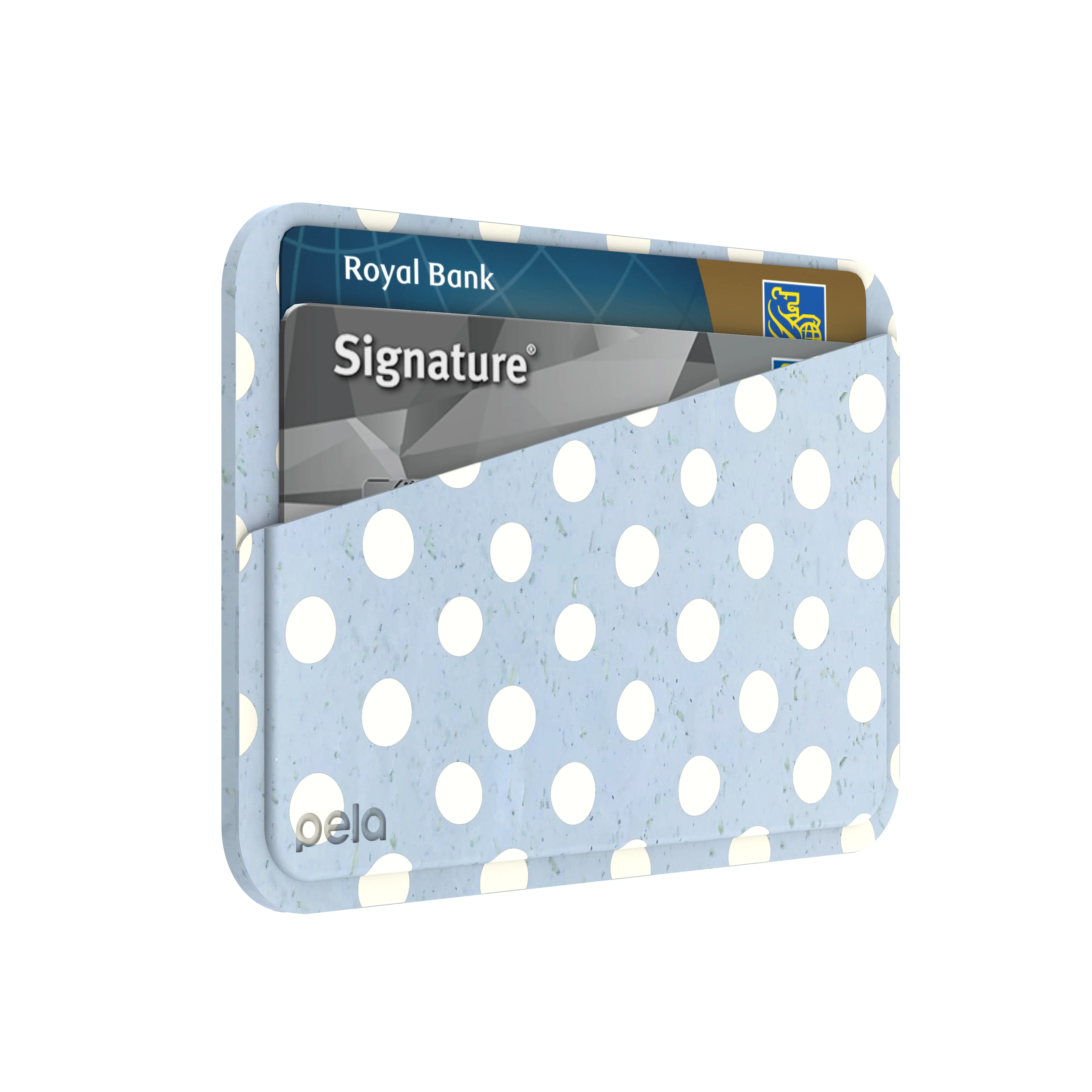Powder Blue Indigo Dots Mini Wallet