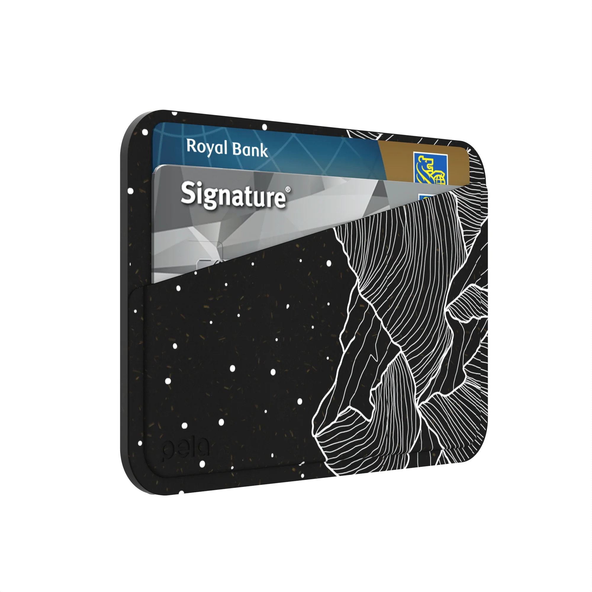 Black Night Panorama Mini Wallet